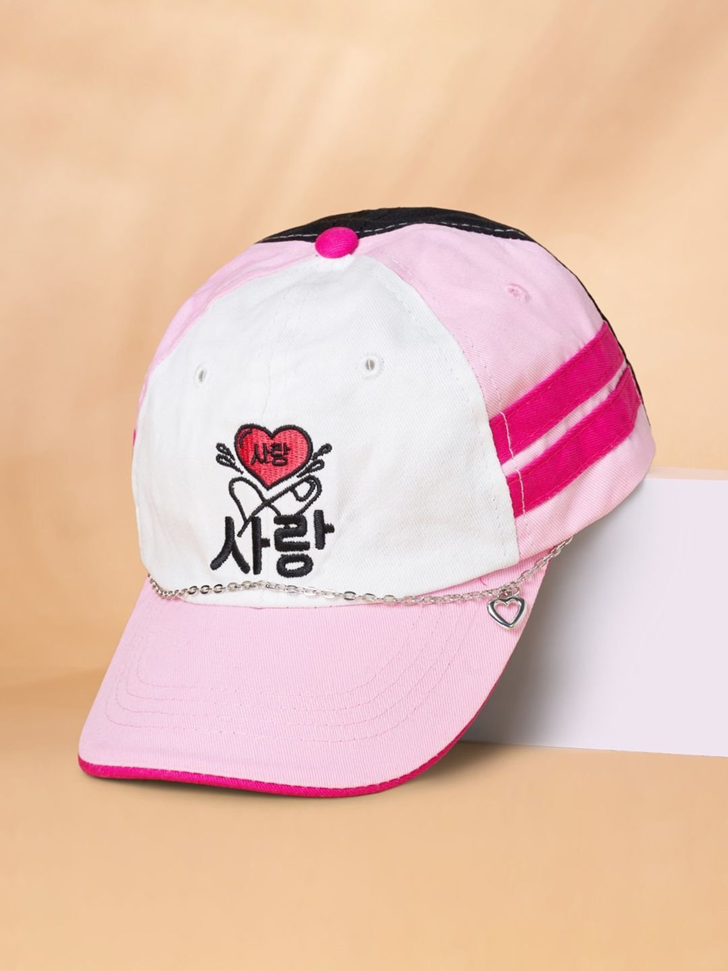 Pantaloons Junior Pink Printed Cap