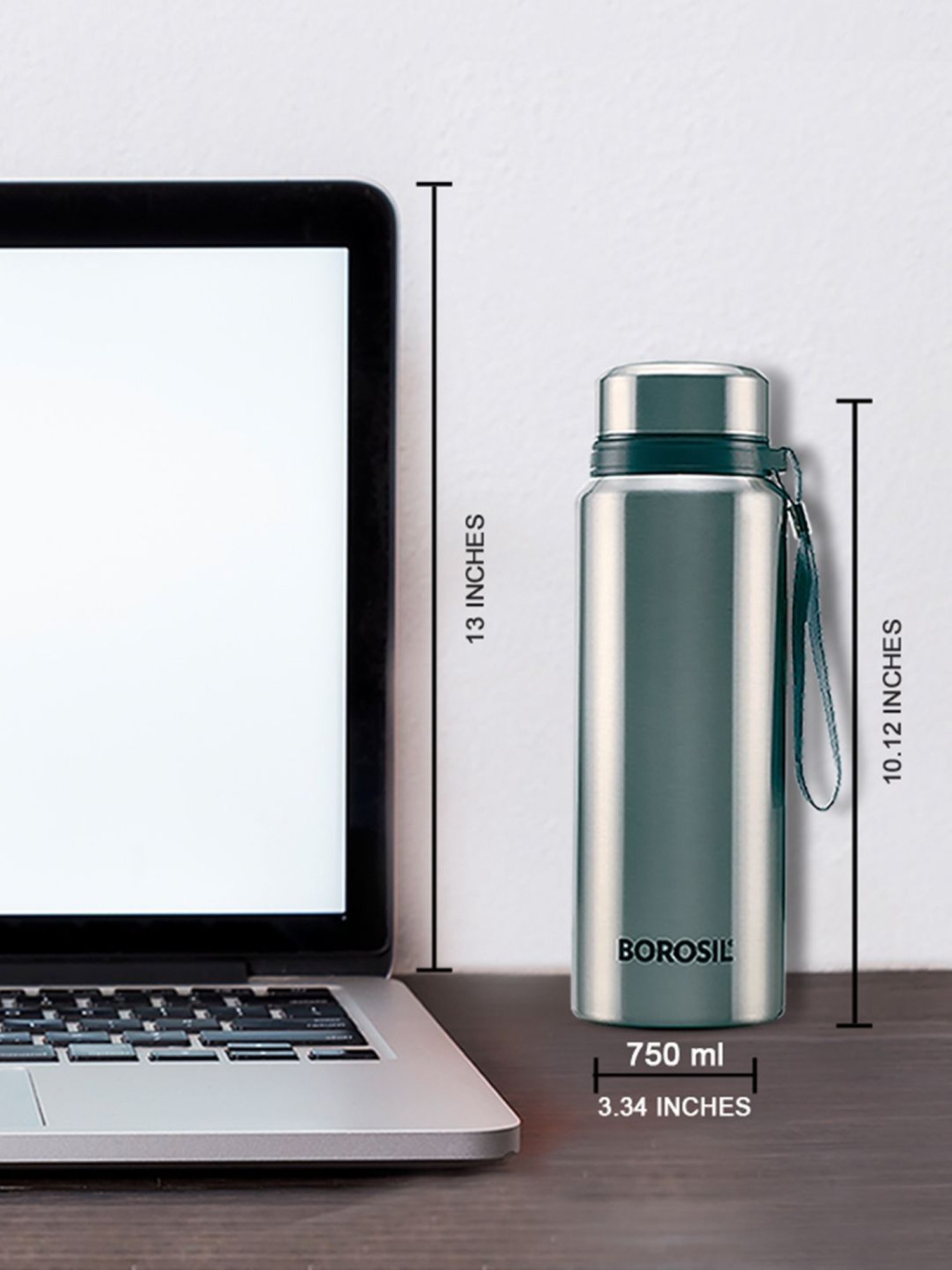 Milton Silver Stainless Steel Thermal Flask (1000 ml) - Set of 1