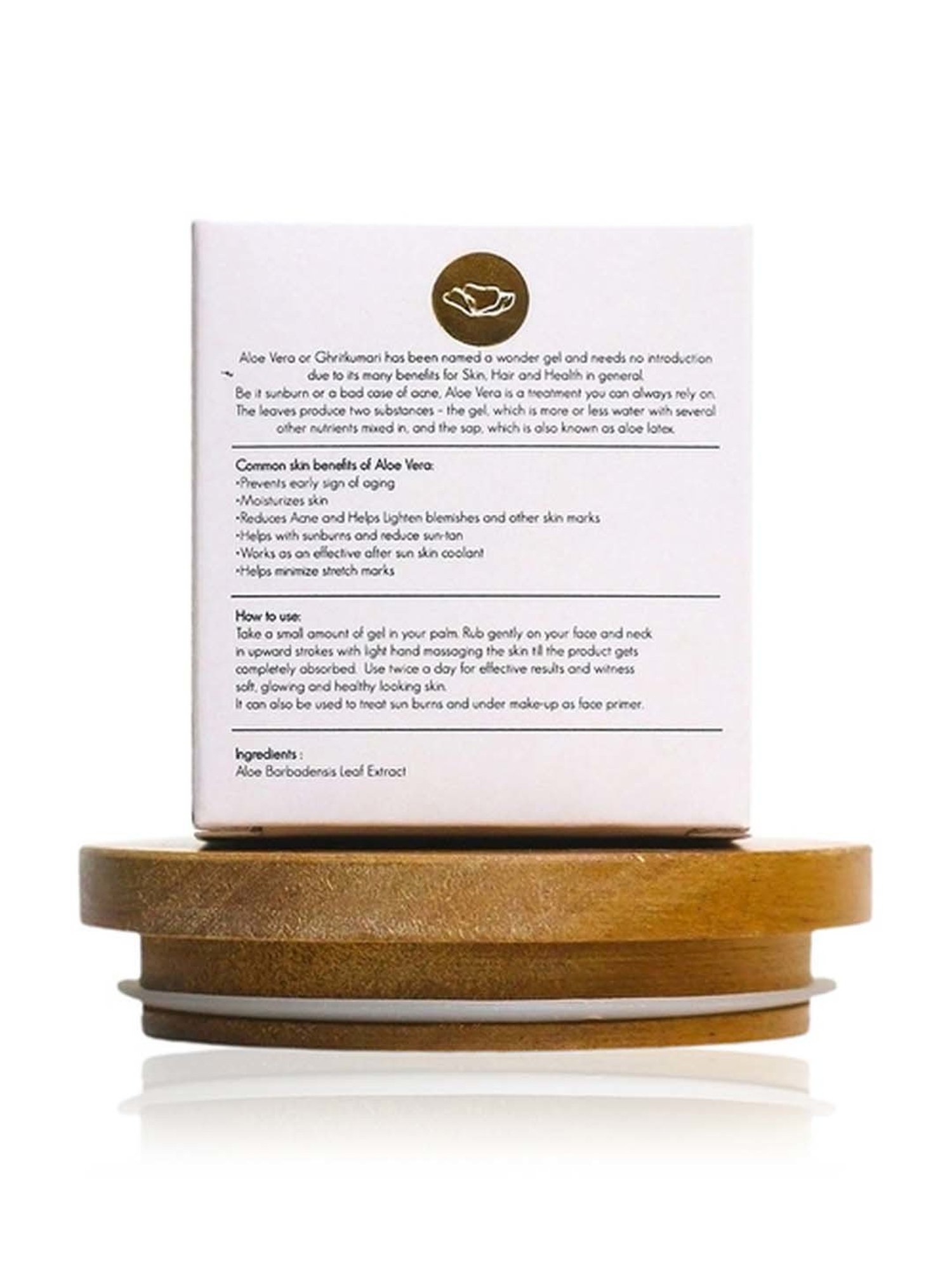 Kizora Pure Organic Aloe Vera Gel with Rose Oil - 50 gm