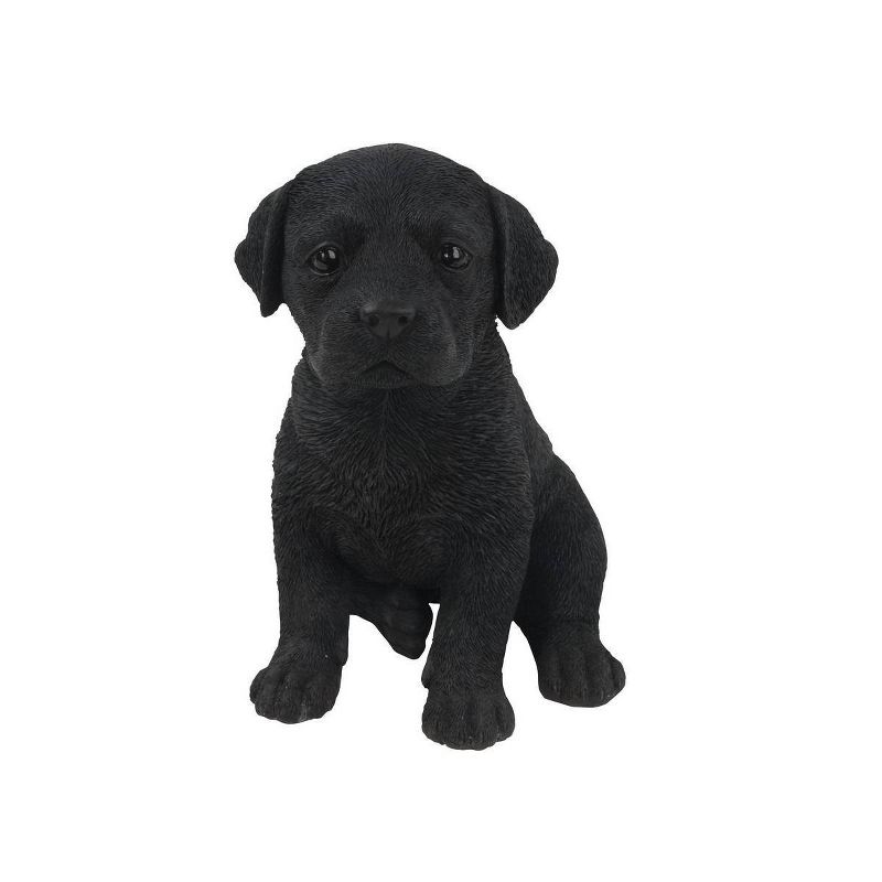 6.5" Polyresin Labrador Puppy Black - Hi-Line Gift
