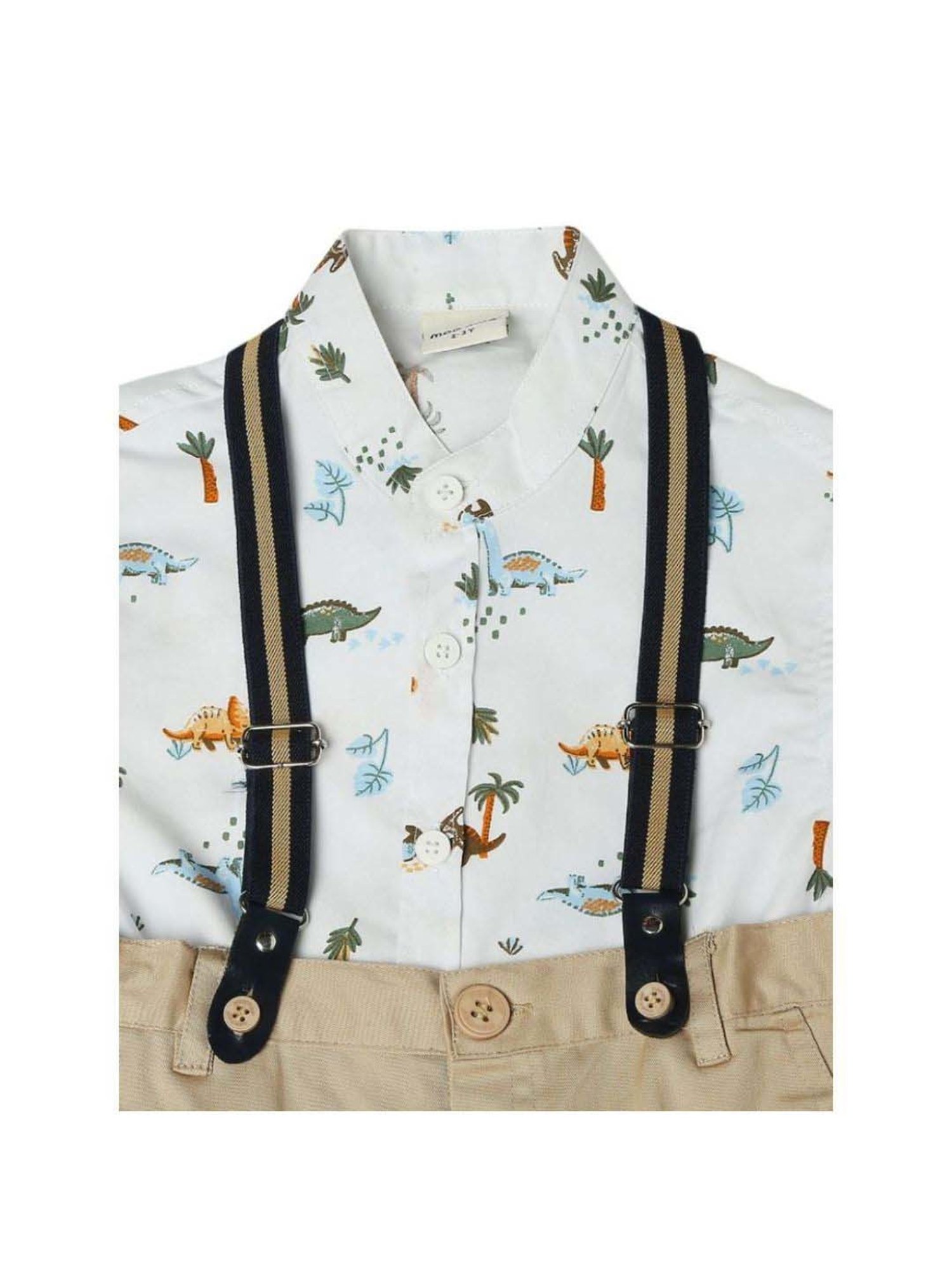 Mee Mee Cotton Printed Shorts Set For Girls -White