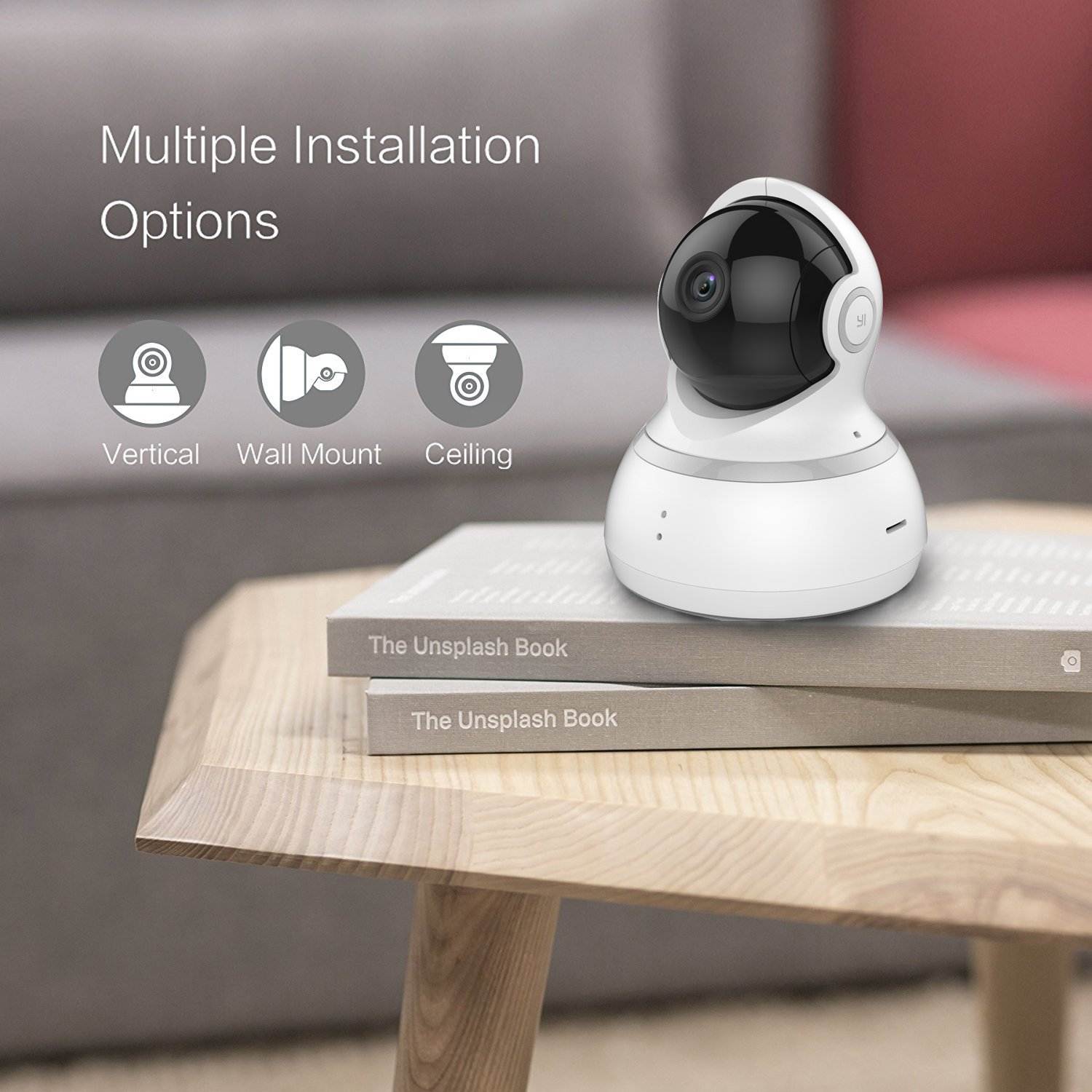 YI Dome Camera 1080p HD Pan/Tilt/Zoom 112&deg; Wide-angle 2-way Audio Wireless 360&deg; Complete Coverage  infrared LED Night Vision Auto-Cruise, 4x zoom, IP Security Surveillance System, White (US Edition)