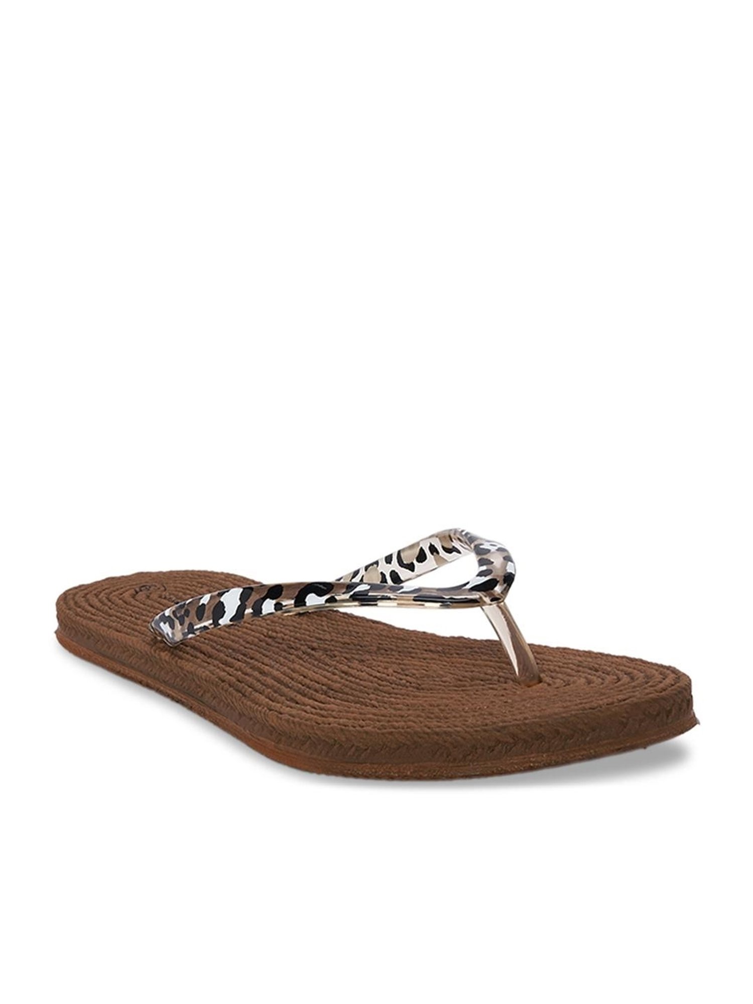 Forever Glam by Pantaloons Women's Brown Flip Flops