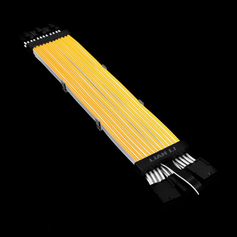 Graphics Card 6+2Pin 8Pin Male to Male Adapter Power Cable for Great Wall Dragon Module Power Supply with Net Cover,Black,about 58cm