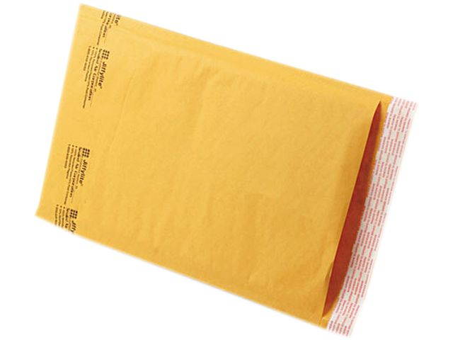 Sealed Air 39094 Jiffylite Self-Seal Mailer, #3, 8 1/2 x 14 1/2, Golden Brown, 100/Carton