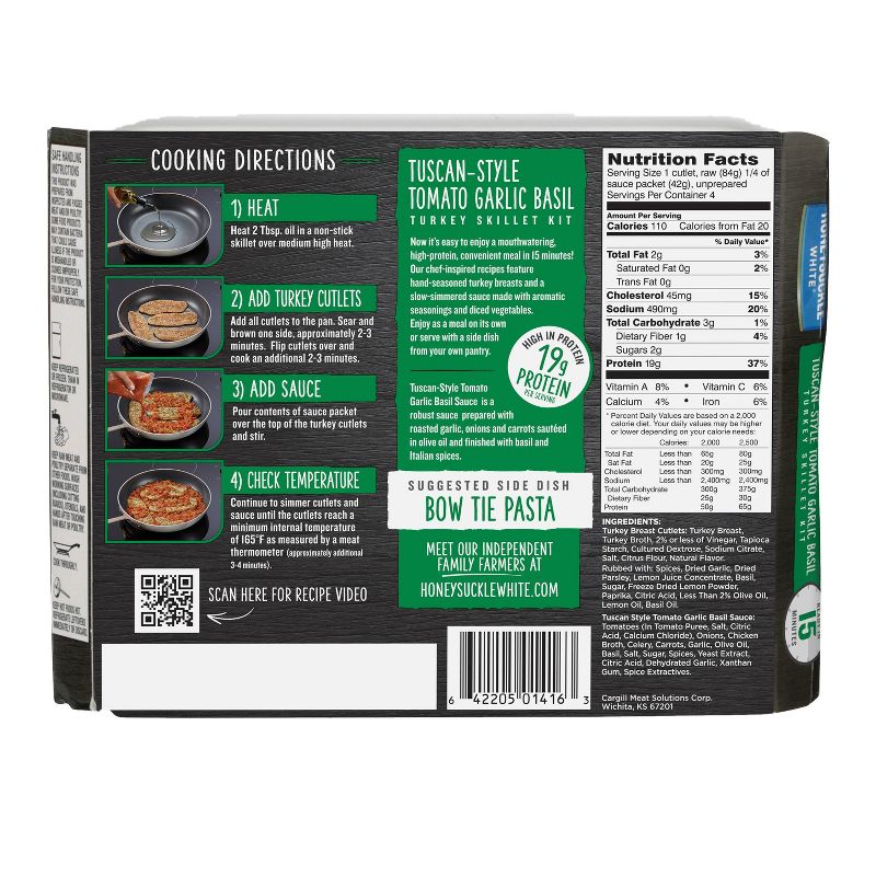 Honeysuckle White Tuscan Style Tomato Garlic Basil Meal Starter - 20oz/4pk