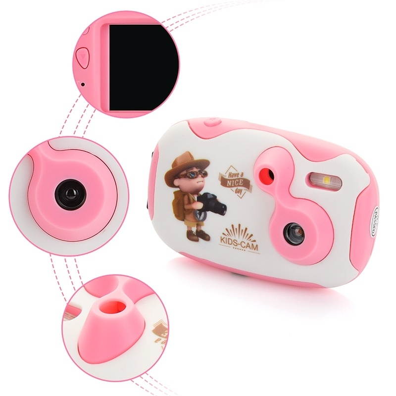 2.0 Mega Pixel 1.44 inch HD Screen Creative DIY Mini Digital Camera for Children