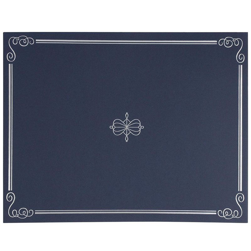 Geographics Certificate/Document Cover 12 1/2 x 9 3/4 Metallic Gray 6/Pack 47400