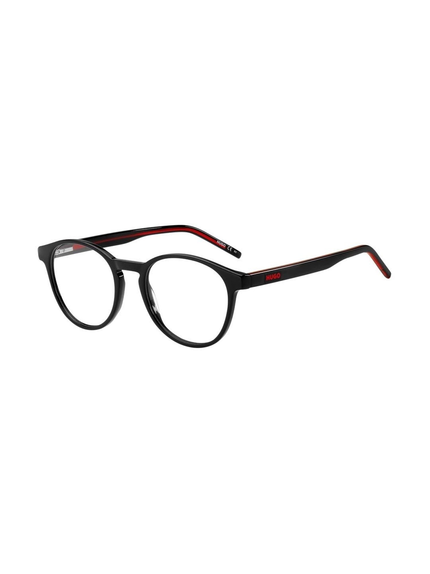 HUGO Black Oval Eye Frames for Men