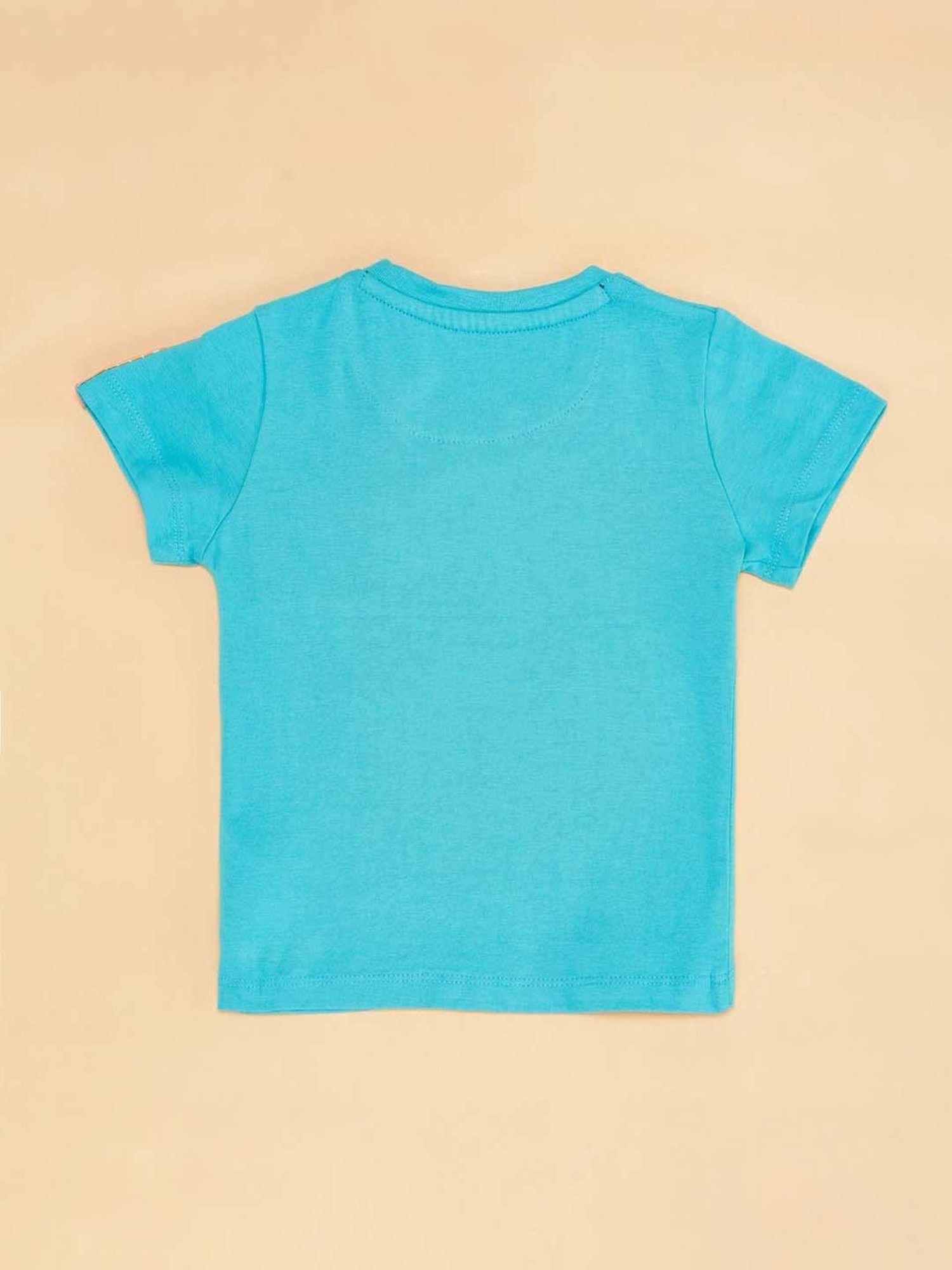 Ed-a-Mamma Baby Green Printed T-Shirt