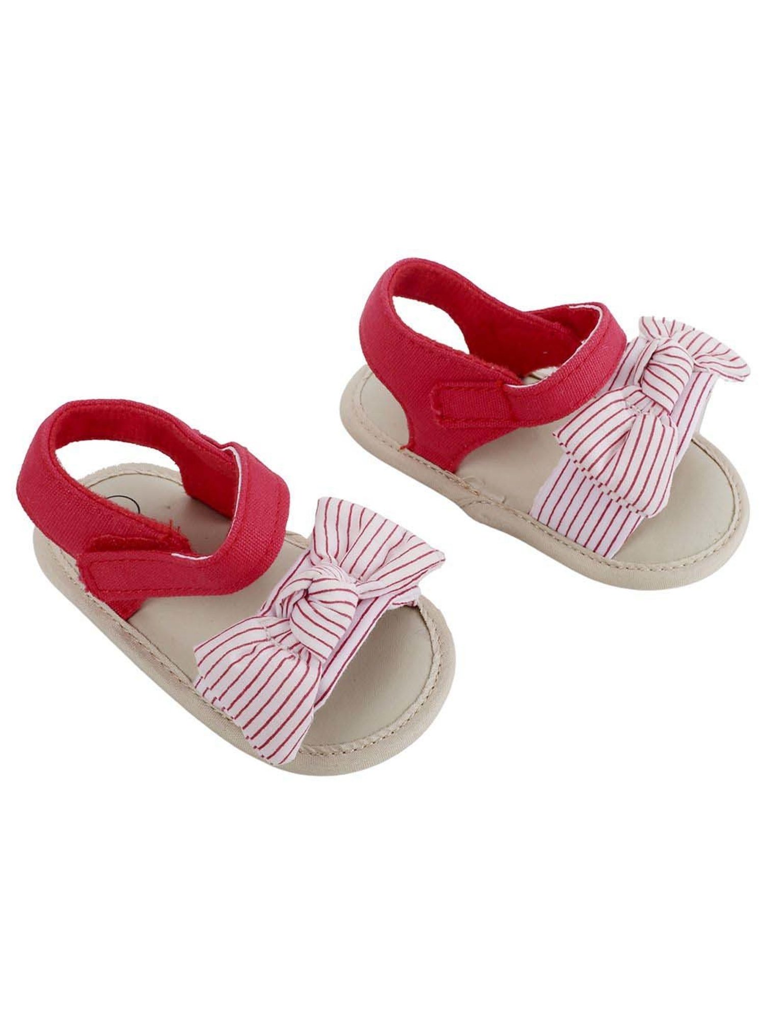 Baby Moo Kids Red & Pink Casual Sandals