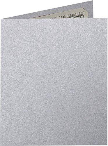 9 1/2 x 12 Certificate Holders - Silver Metallic (25 Qty.) | Perfect for Award Recognition, Diplomas, Birth Certificates and More! | CH91212-M06-25
