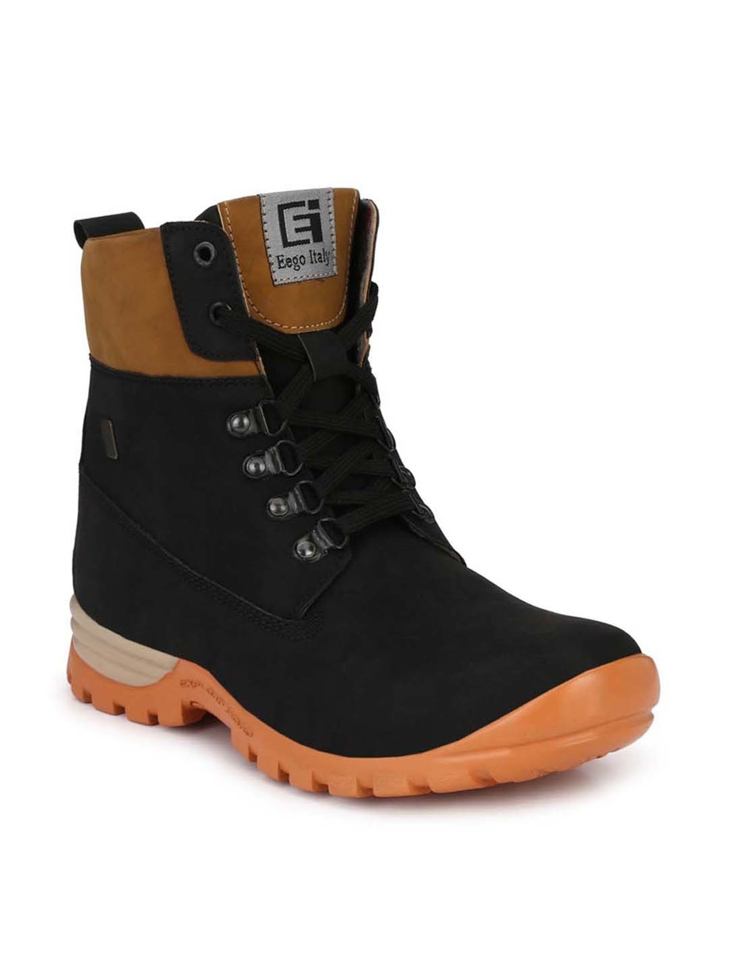 Eego Italy Men's Black Outdoor Shoes