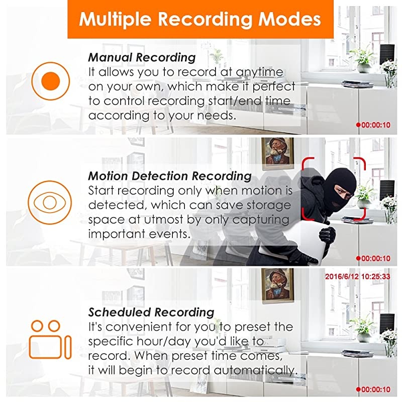 H.265+ 8Channel 5MP Lite Hybrid 4-in-1 Analog/AHD/TVI/CVI Surveillance Video Recorders Standalone CCTV DVR System for 720P, 1080P Security Cameras, Remote Access, Motion Detection, No Hard Drive