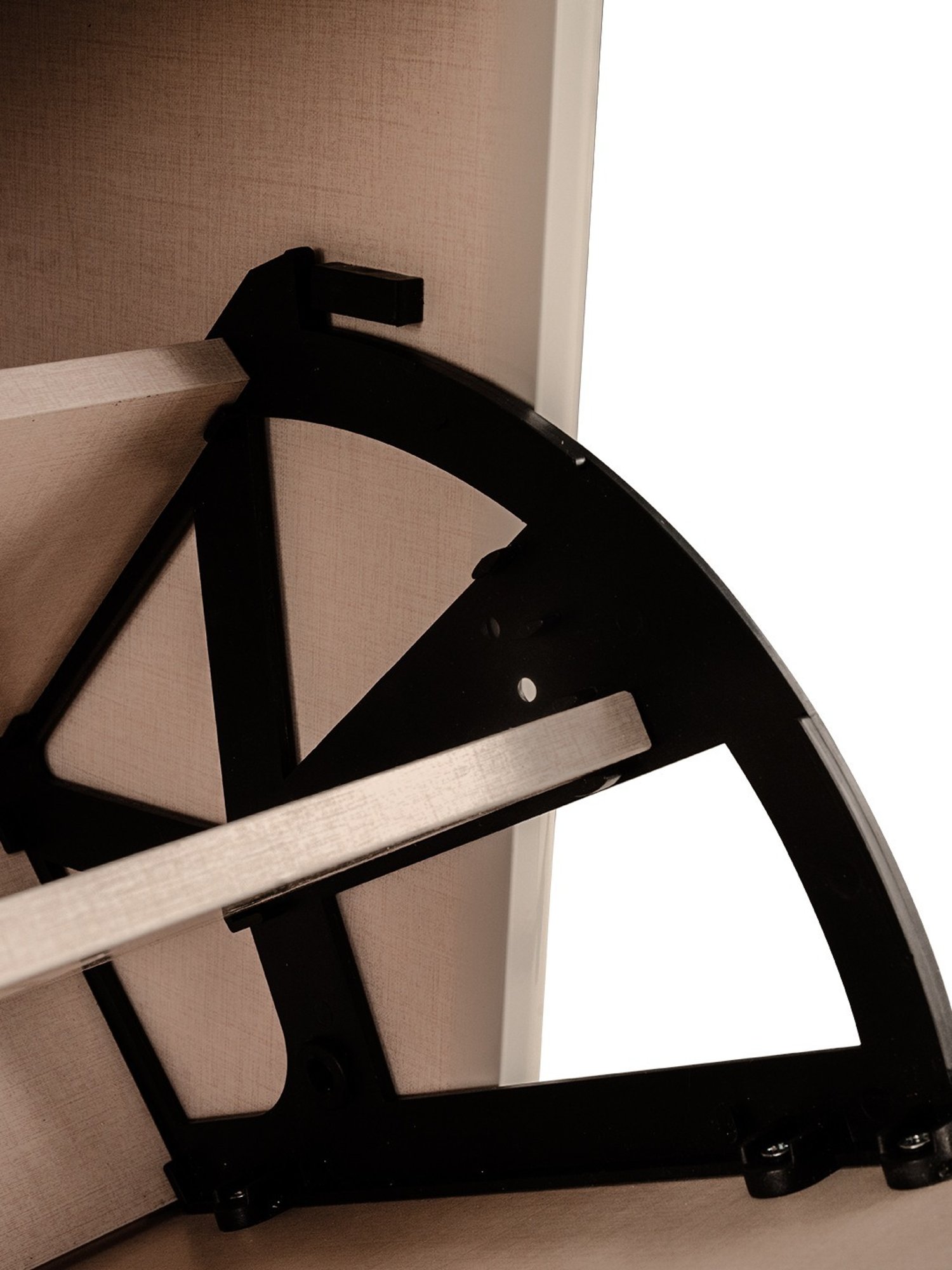 Delite Kom Metal Shoe Rack - 24" 10 Shelf, Double Decker, Ivory, PowderCoat, Wall Mount, DIY