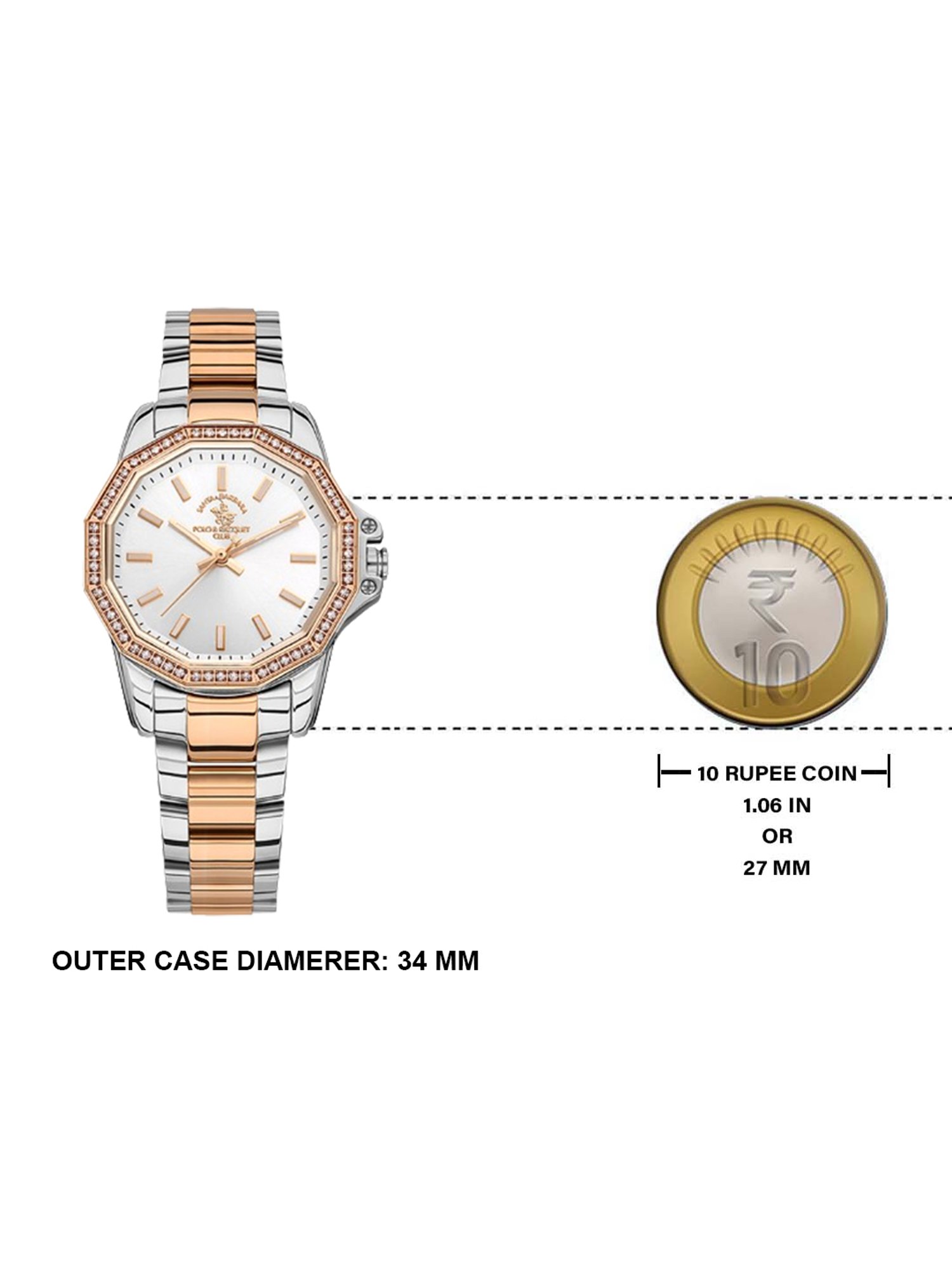 Santa Barbara Polo & Racquet Club SB.1.10491-3 Analog Watch for Women