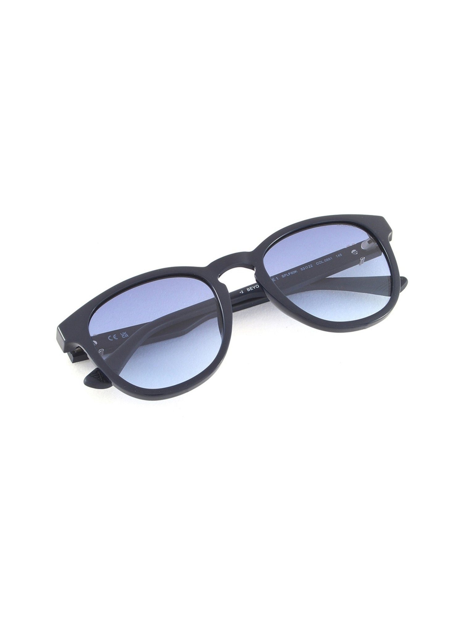 Police Blue Oval Sunglasses for Men