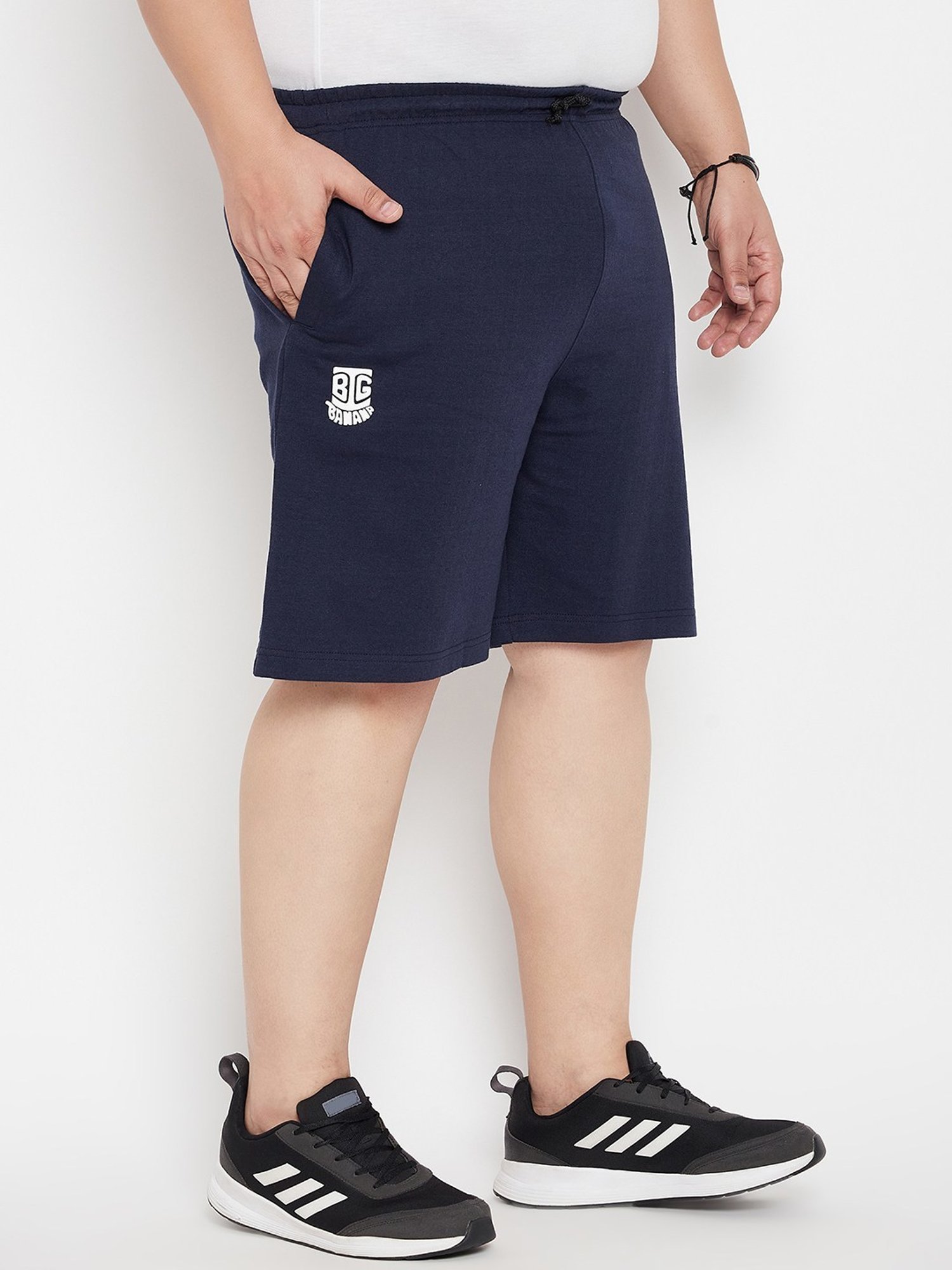 Bigbanana Navy Blue Regular Fit Printed Shorts