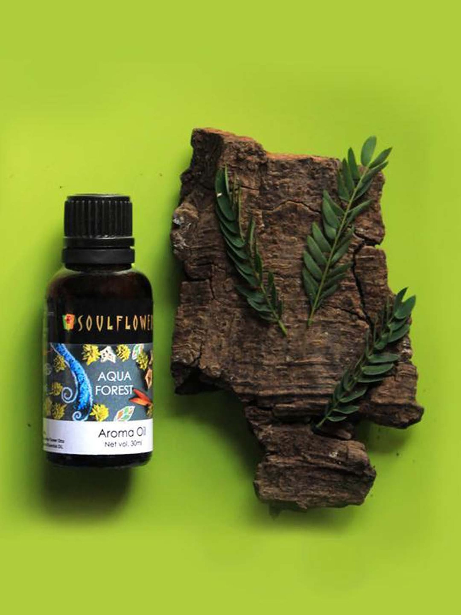 Soulflower Aqua Forest Aroma Oil (30 ml) - Set of 1