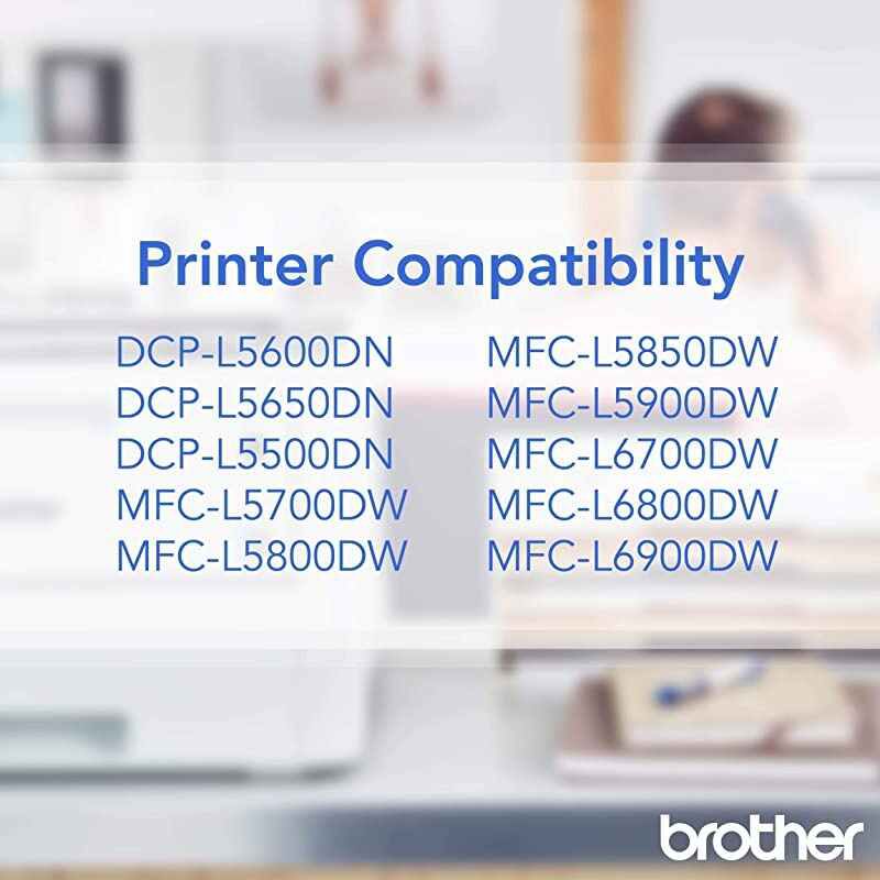 TN850 DCPL5500 L5600 L5650 HLL5000 L5100 L5200 L6200 L650 L6300 L6400 MFCL5700 L5750 L5800 L5850 L5900 L6700 L6750 L6800 L6900 Toner Cartridge Black in Retail Packaging