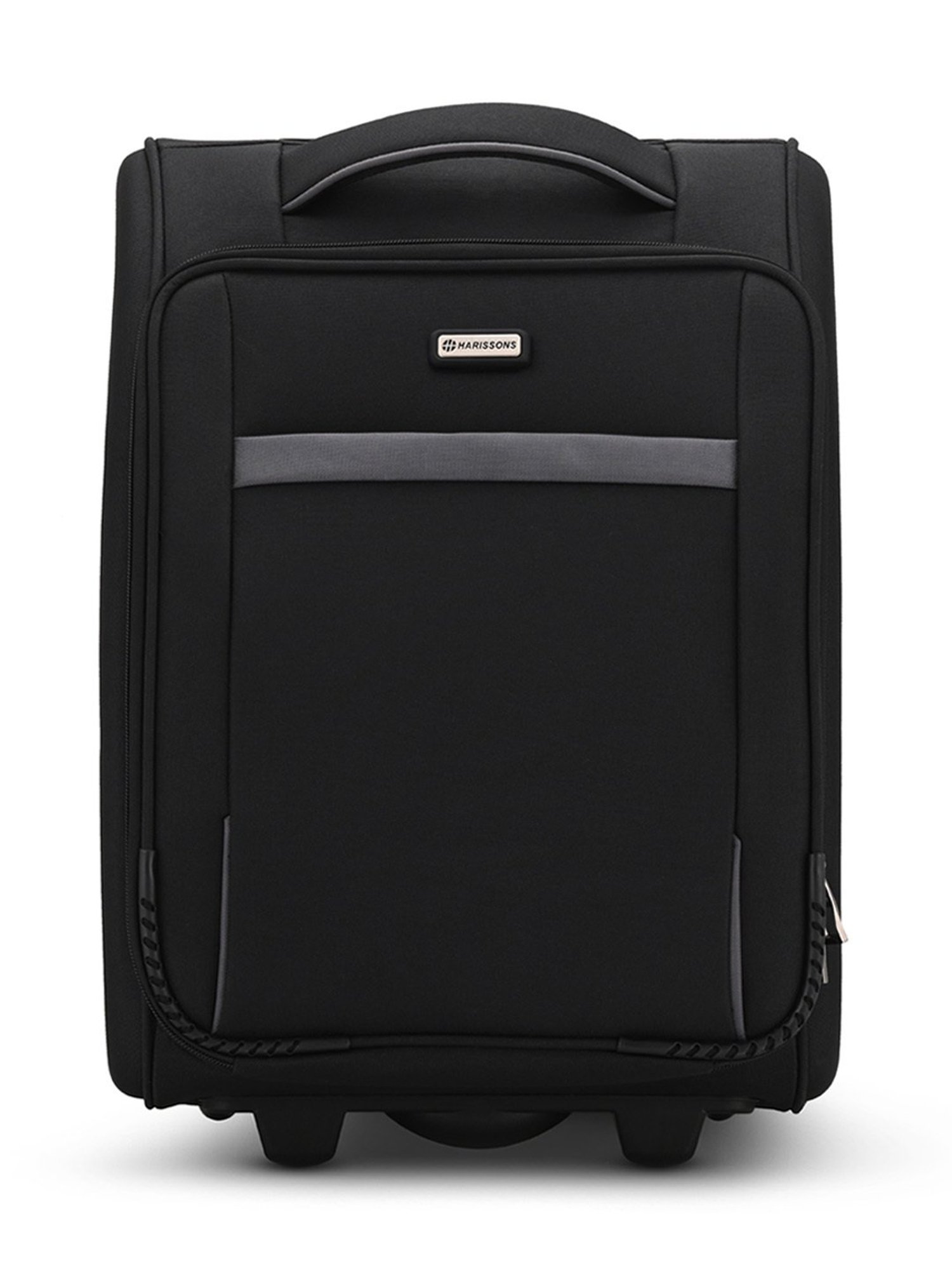 Harissons Black Soft Medium Overnighter Trolley Bag - 38 Ltrs