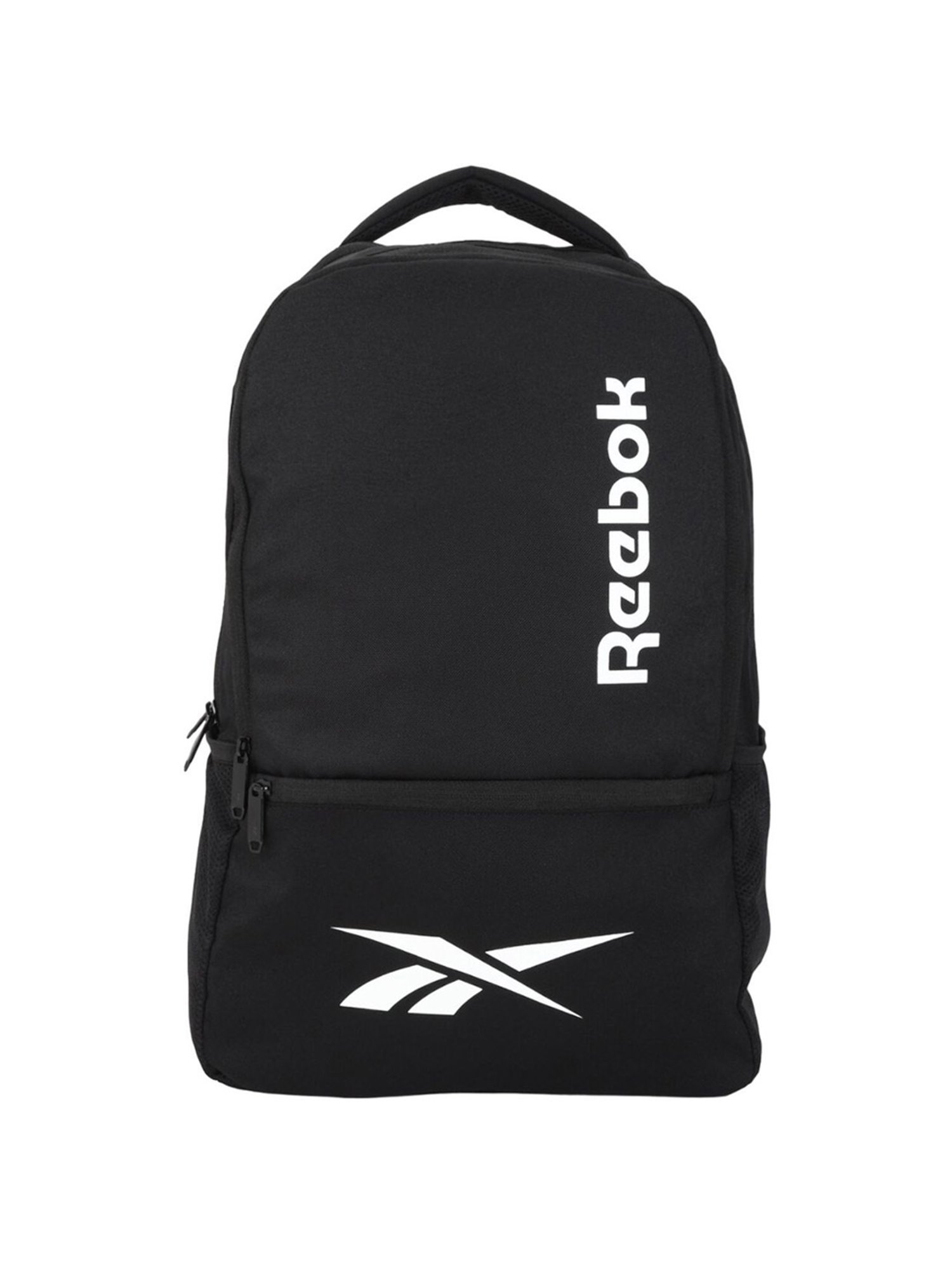 Reebok Black Polyester Solid Backpack
