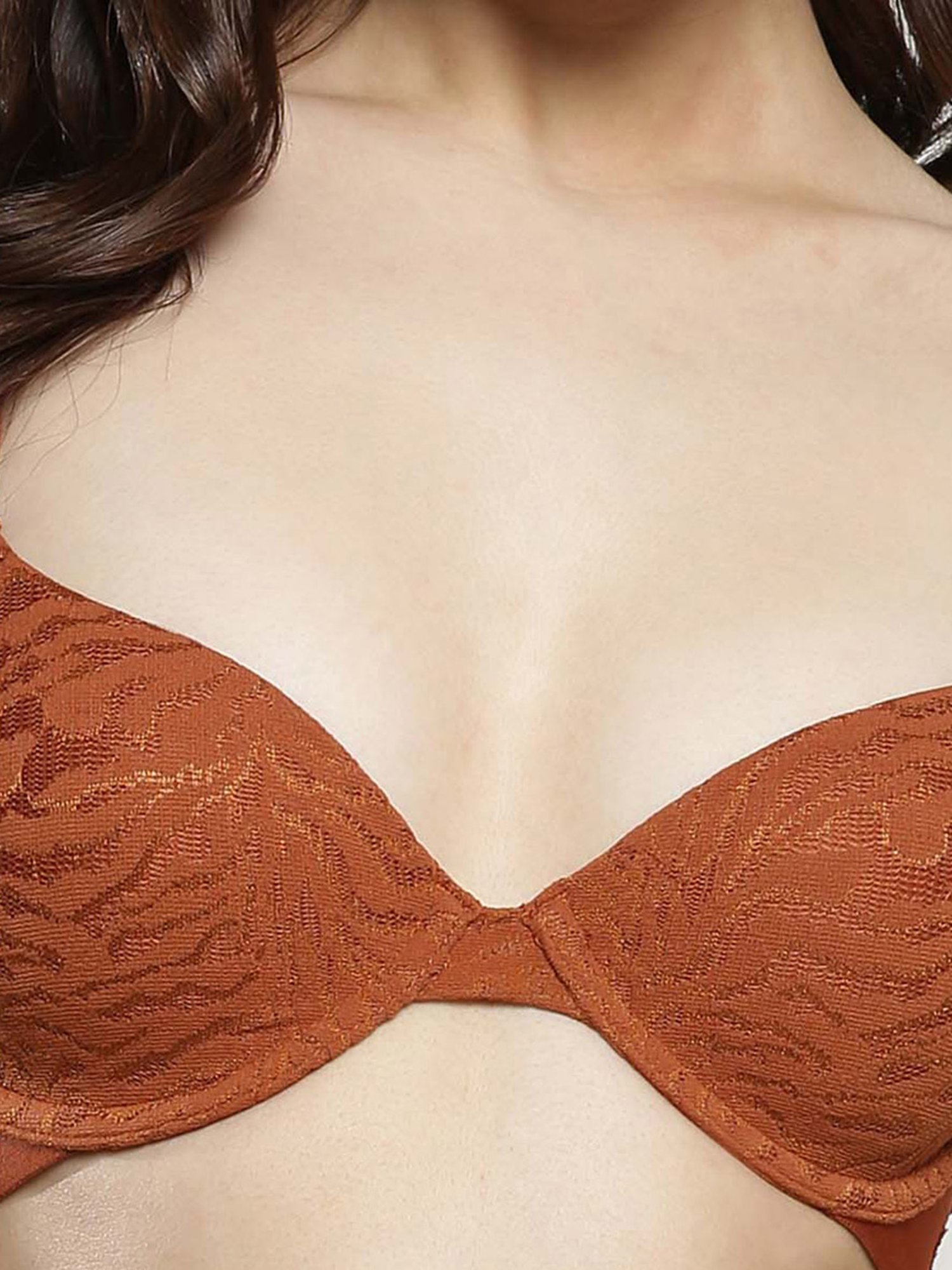 Tweens Peach & Green Non Padded Bra (Pack Of 2)