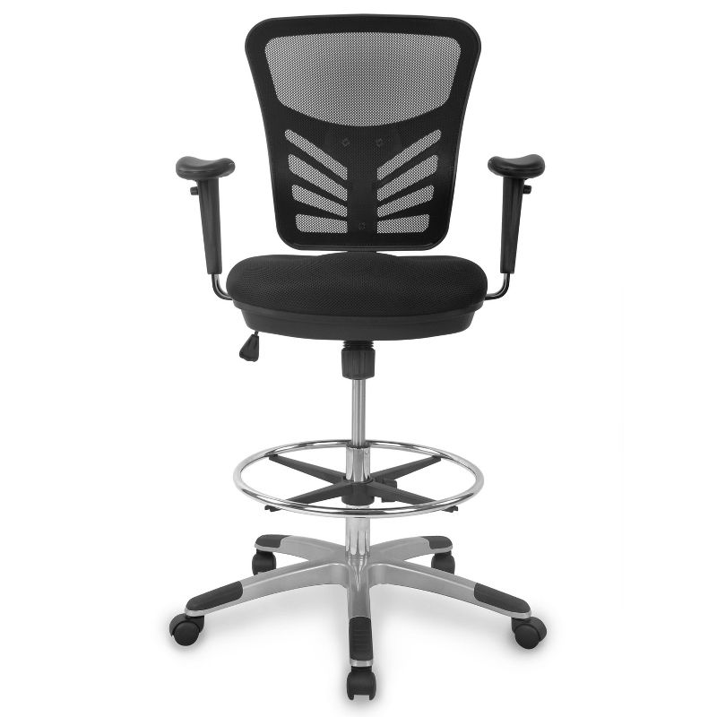 Mission Drafting Chair Black - Poly & Bark