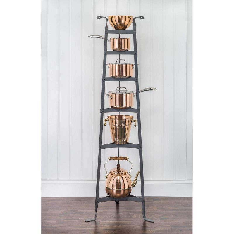 Range Kleen Pot Rack Bookshelf - Stainless Steel