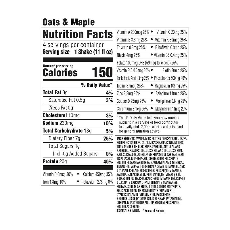 Premier Protein Shake - Oats & Maple - 4pk/44 fl oz