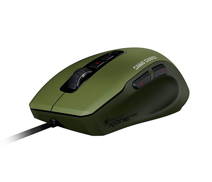 ROCCAT Kone Pure Military ROC-11-711 7 Buttons 1 x Wheel USB Wired Optical 5000 dpi Core Performance Gaming Mouse - Camo Charge