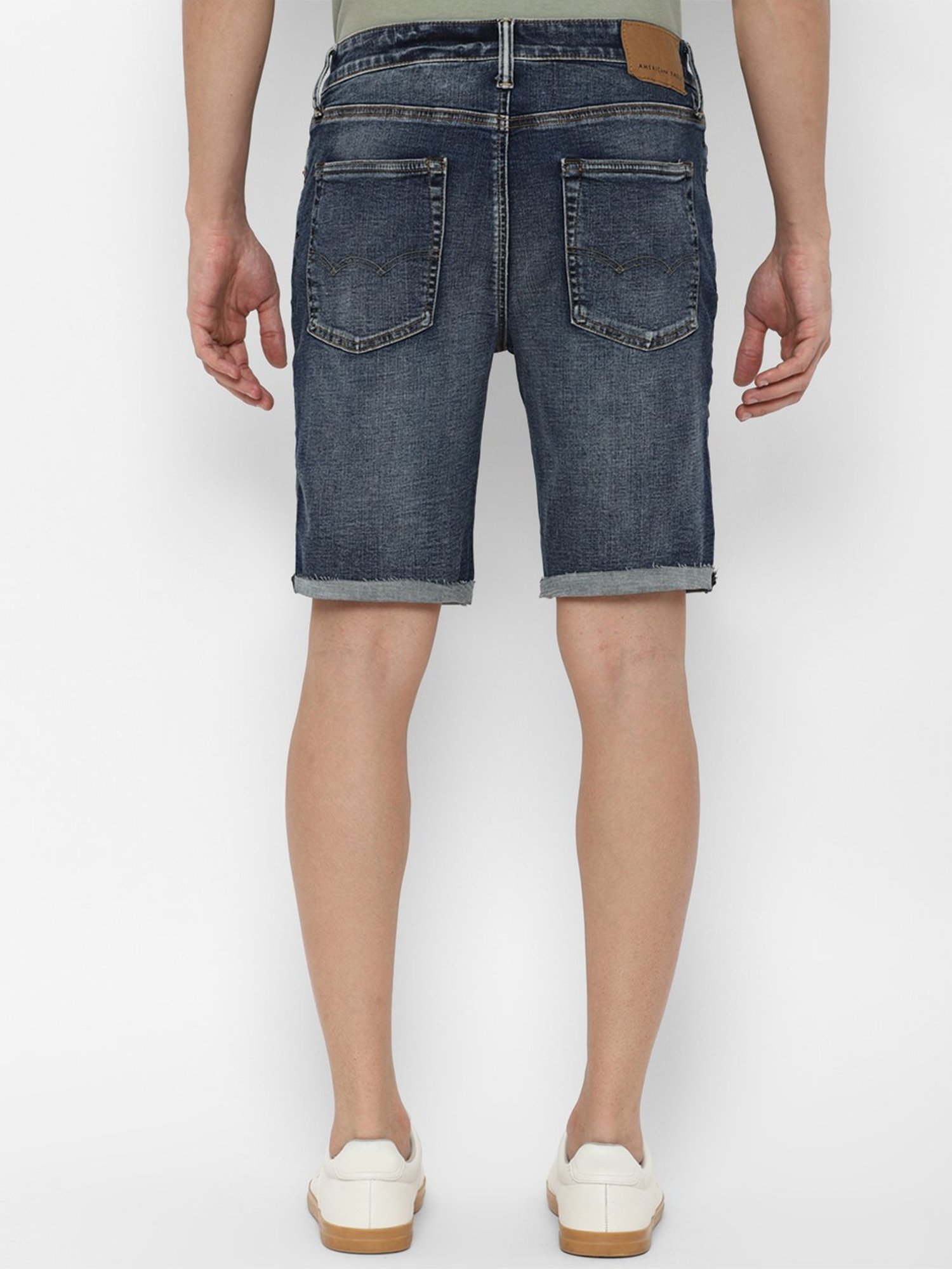 American Eagle Blue Regular Fit Denim Shorts