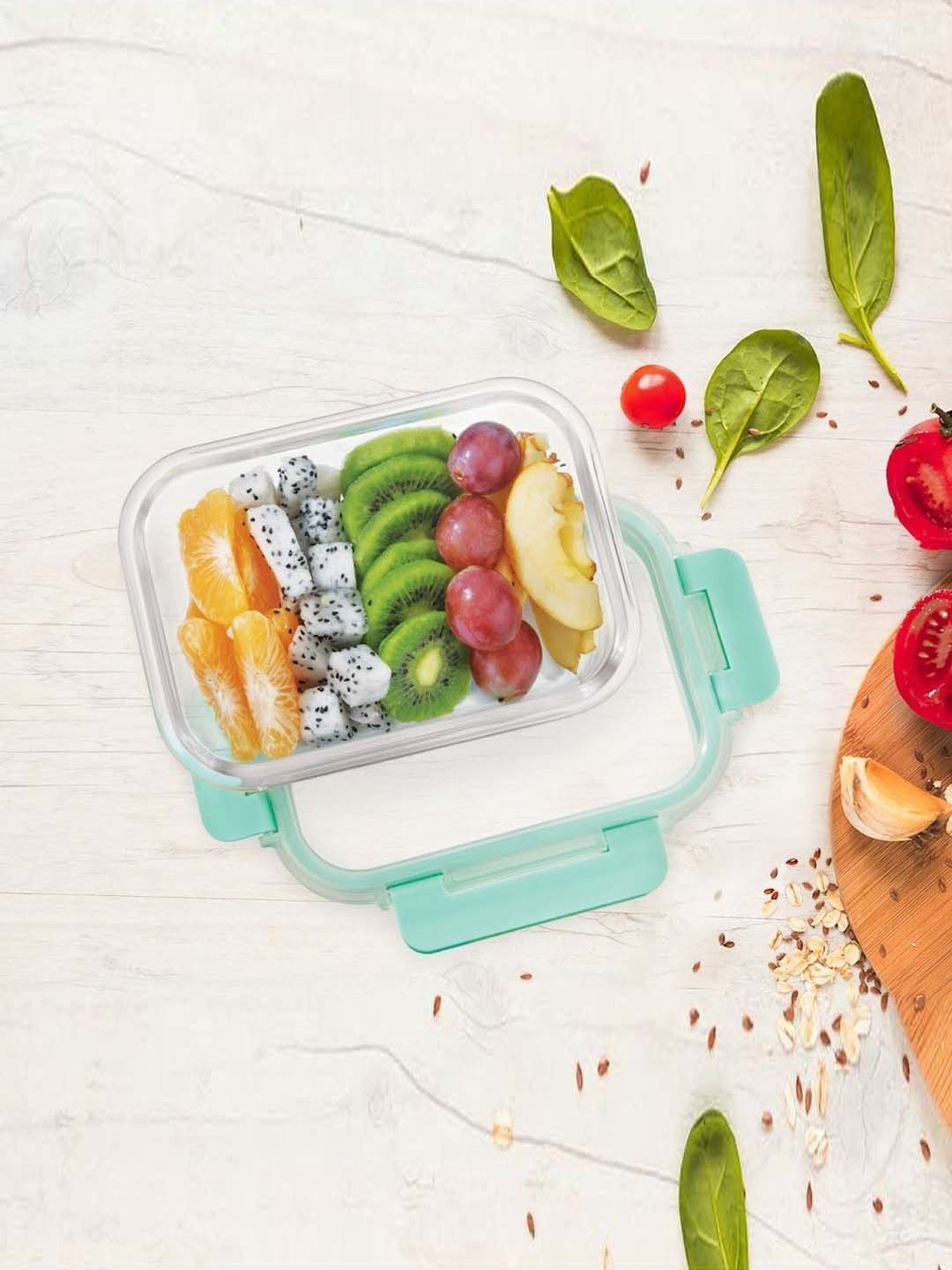 Allo Borosilicate Glass Containers with Lids Microwave Safe Container for Glass Storage Containers