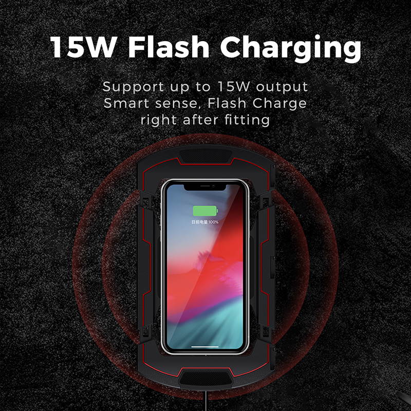 Ulanzi U-Rig Wireless Charging Handheld Vlogging Cage Smartphone Video Rig with 3 Cold Shoe Extension Port Support 15W Wireless