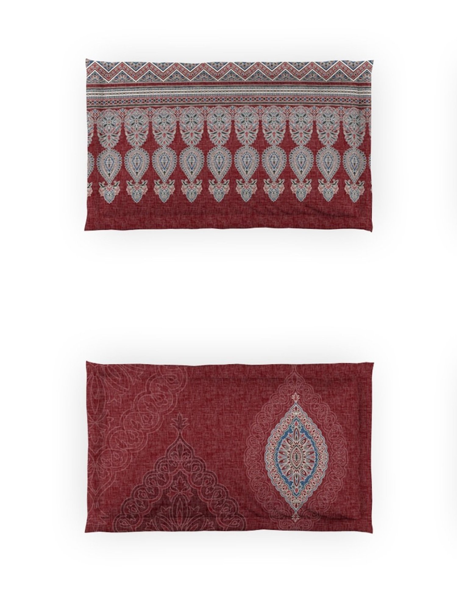 DDecor Printed Blue 210 TC Cotton King Bedding Sets