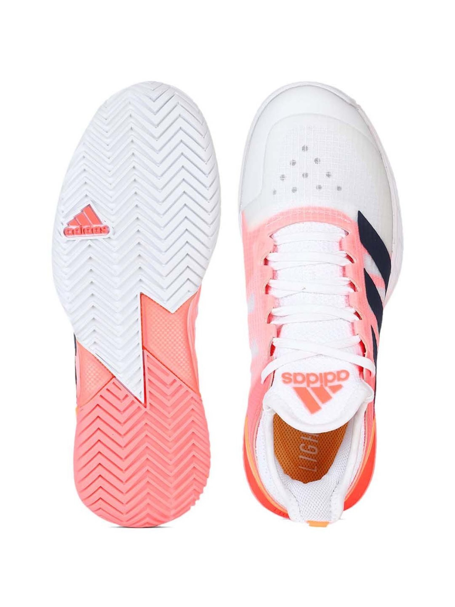 adidas Women's adizero ubersonic 4 White Tennis Shoes