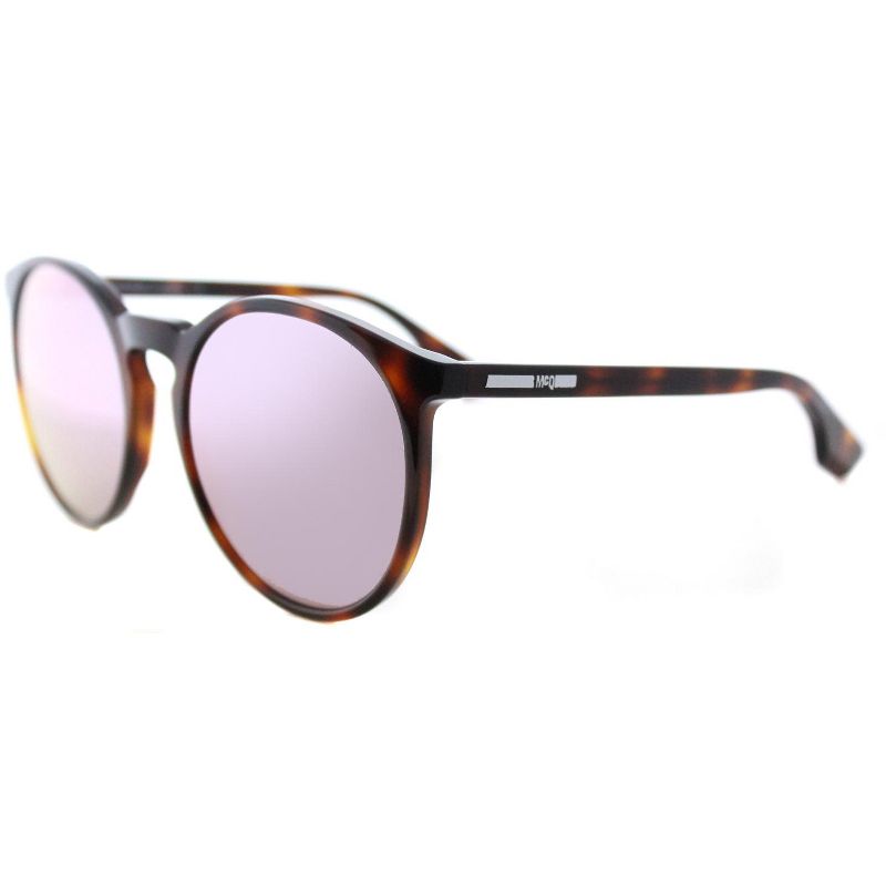 McQ  002 Womens Round Sunglasses Havana 55mm