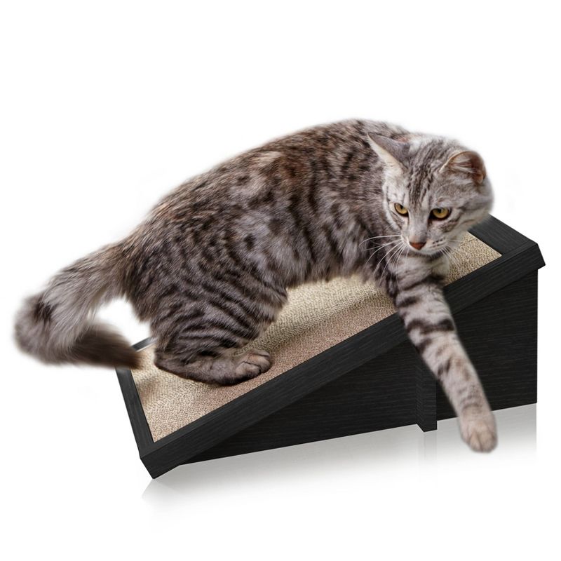 Way Basics Eco Incline Cat Scratcher - Black