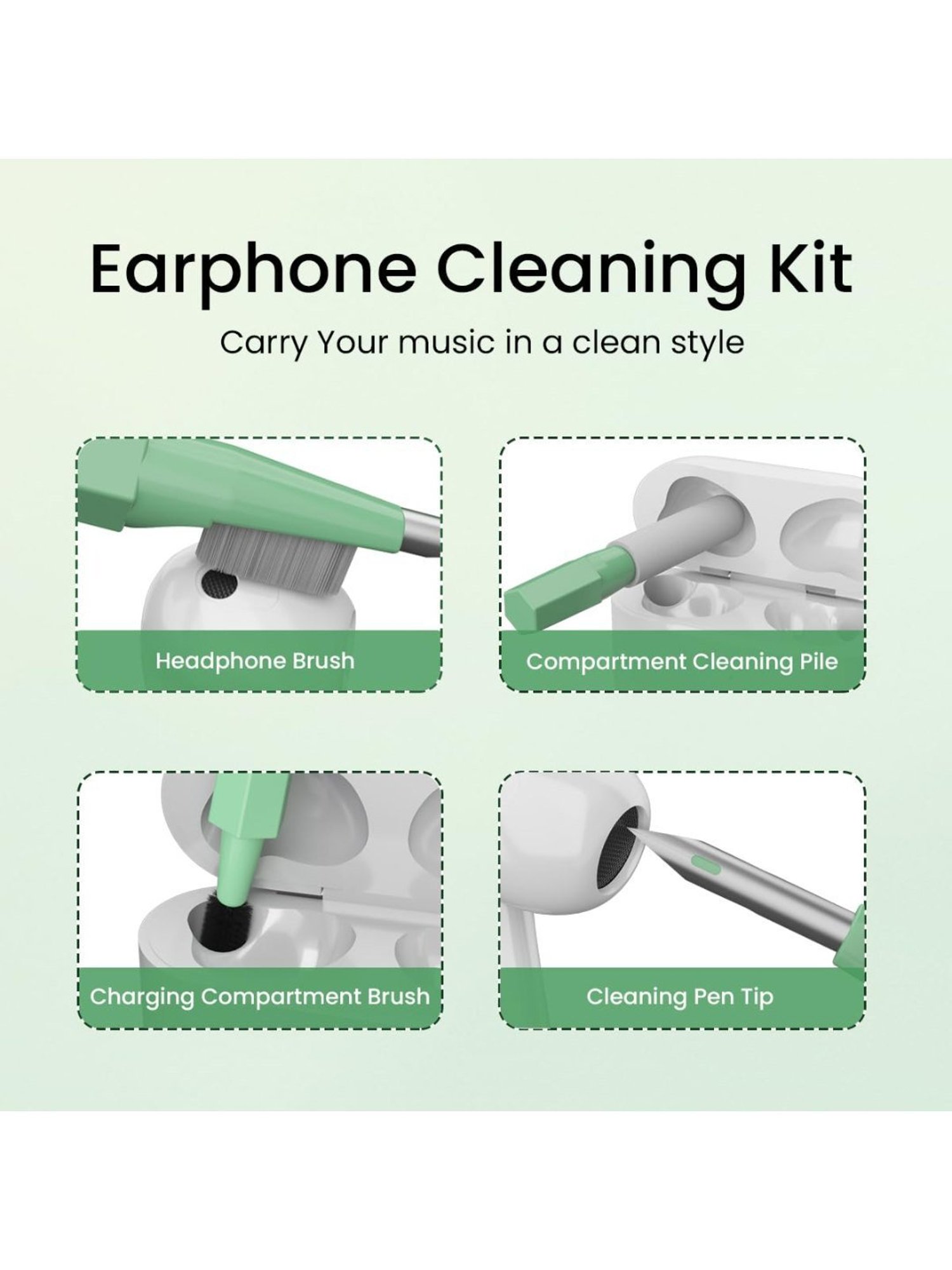 GRIPP 4 in 1 Professional Screen Cleaner Kit Includes Screen Cleanser Spray 150ml (Blue)