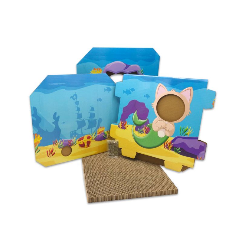 DoyenWorld Ocean Funbox with Cat Scratcher Board
