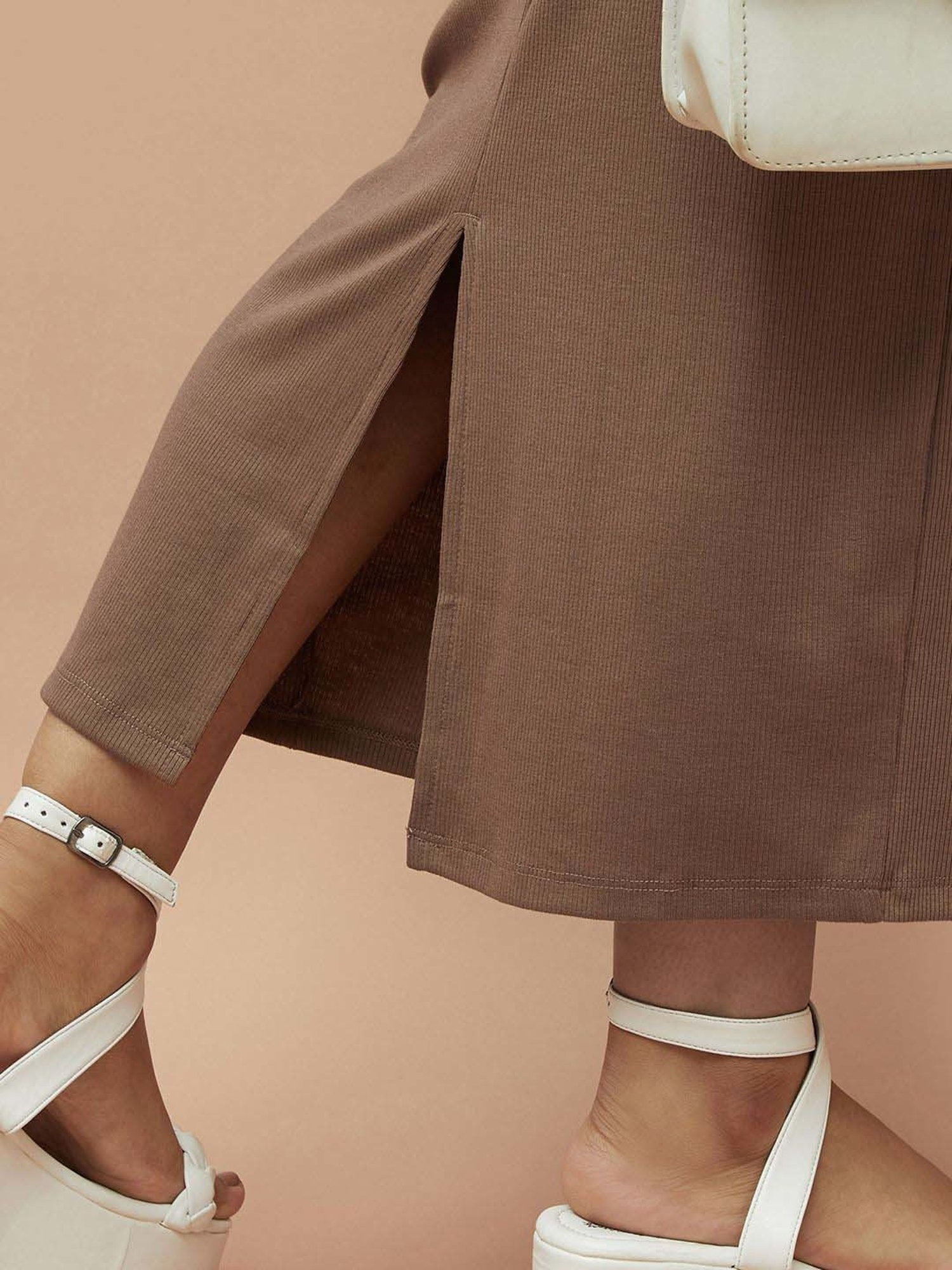 Ginger by Lifestyle Brown Bodycon Dress