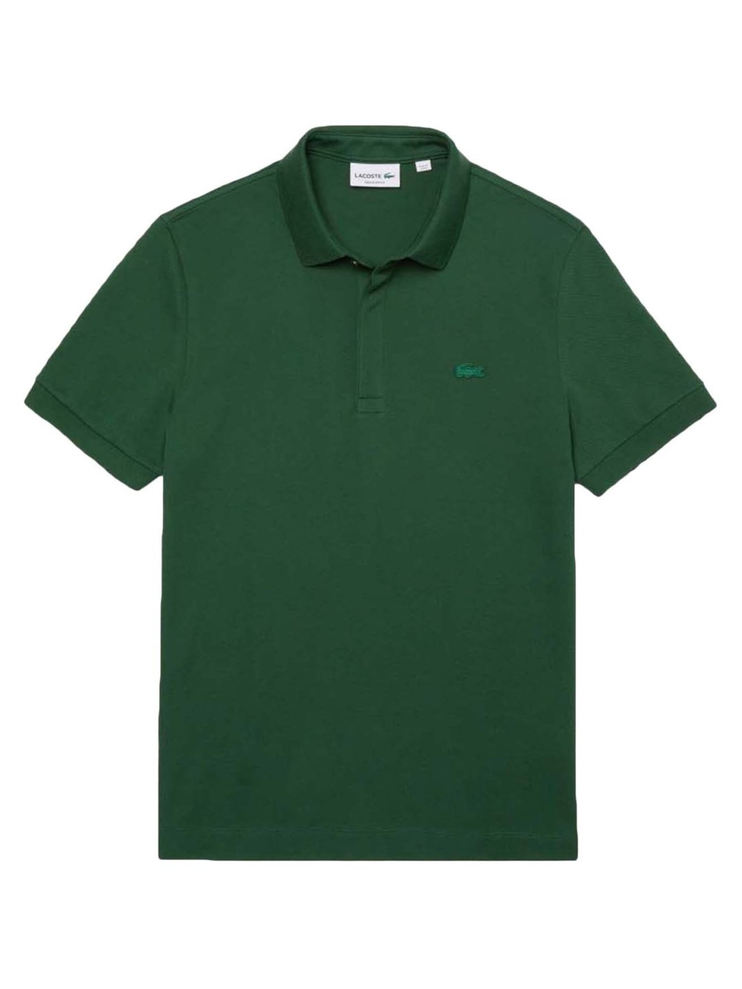 Lacoste Green Cotton Regular Fit Polo T-Shirts