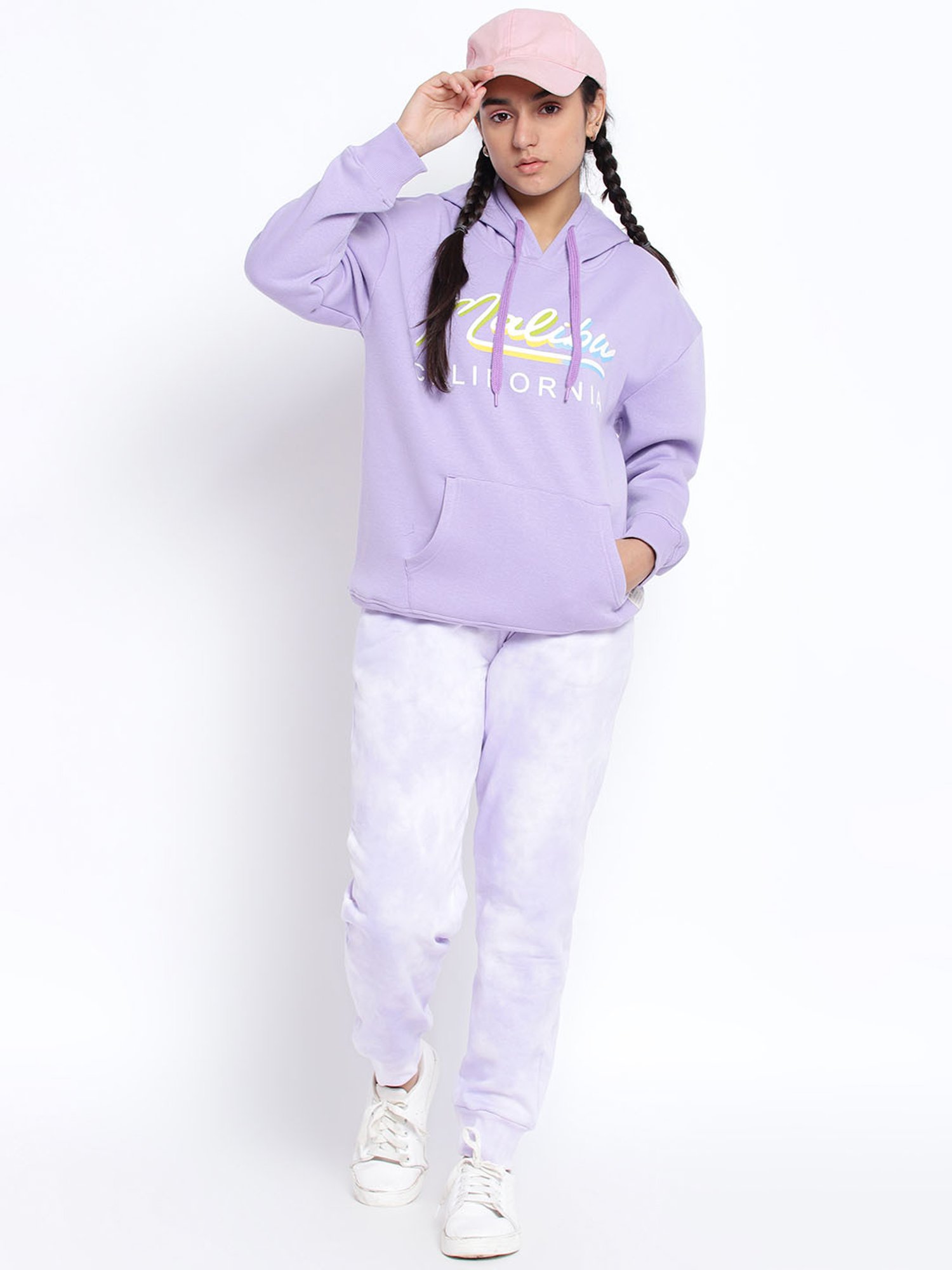 Lil Tomatoes Kids Purple Graphic Print Full Sleeves Sweatshirt