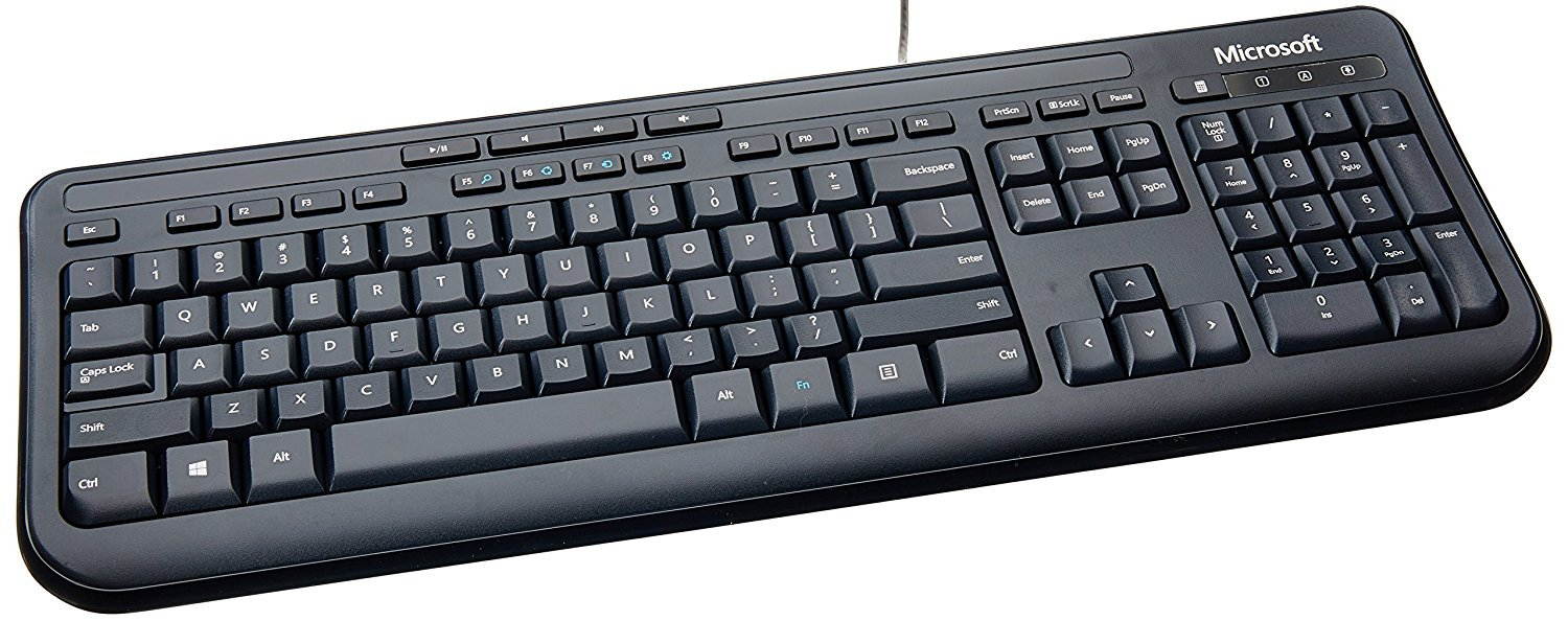 Microsoft, Wired  (Catalog Category: Input Devices / Bundle- Keyboard & Mouse) Dsktp 600 USB Port BLK