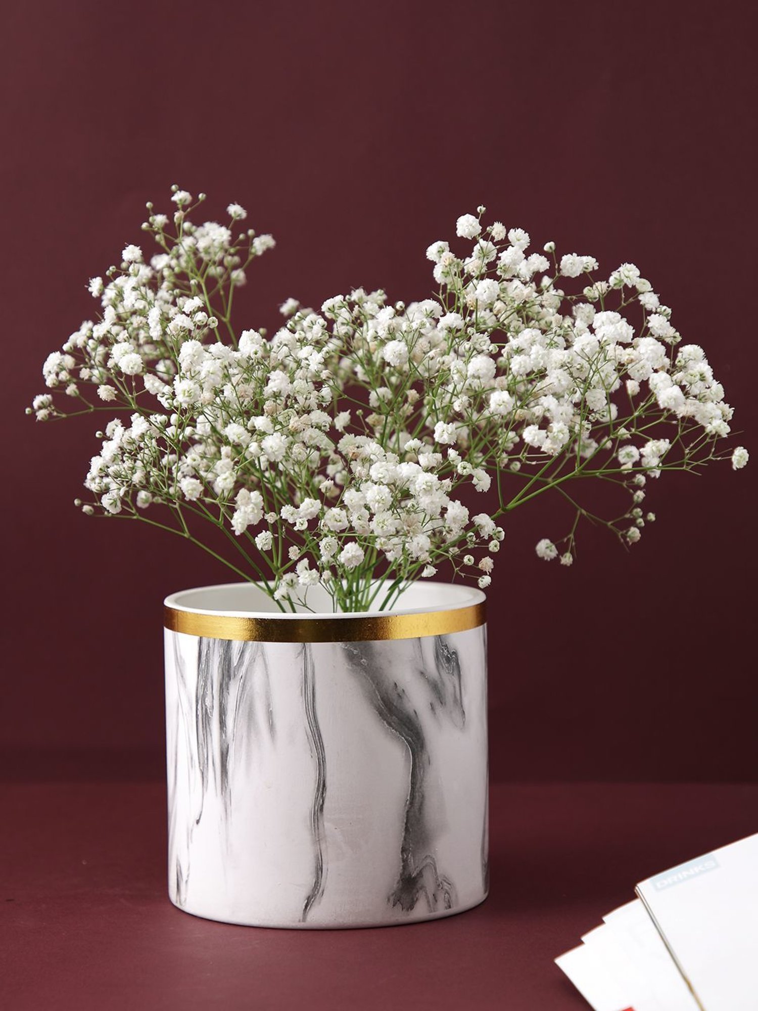 Tayhaa White & Black Ceramic Planter