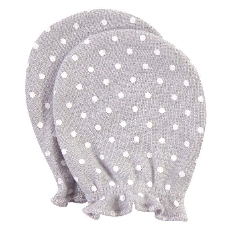 Luvable Friends Baby Cotton Scratch Mittens 4pk, Owl, One Size