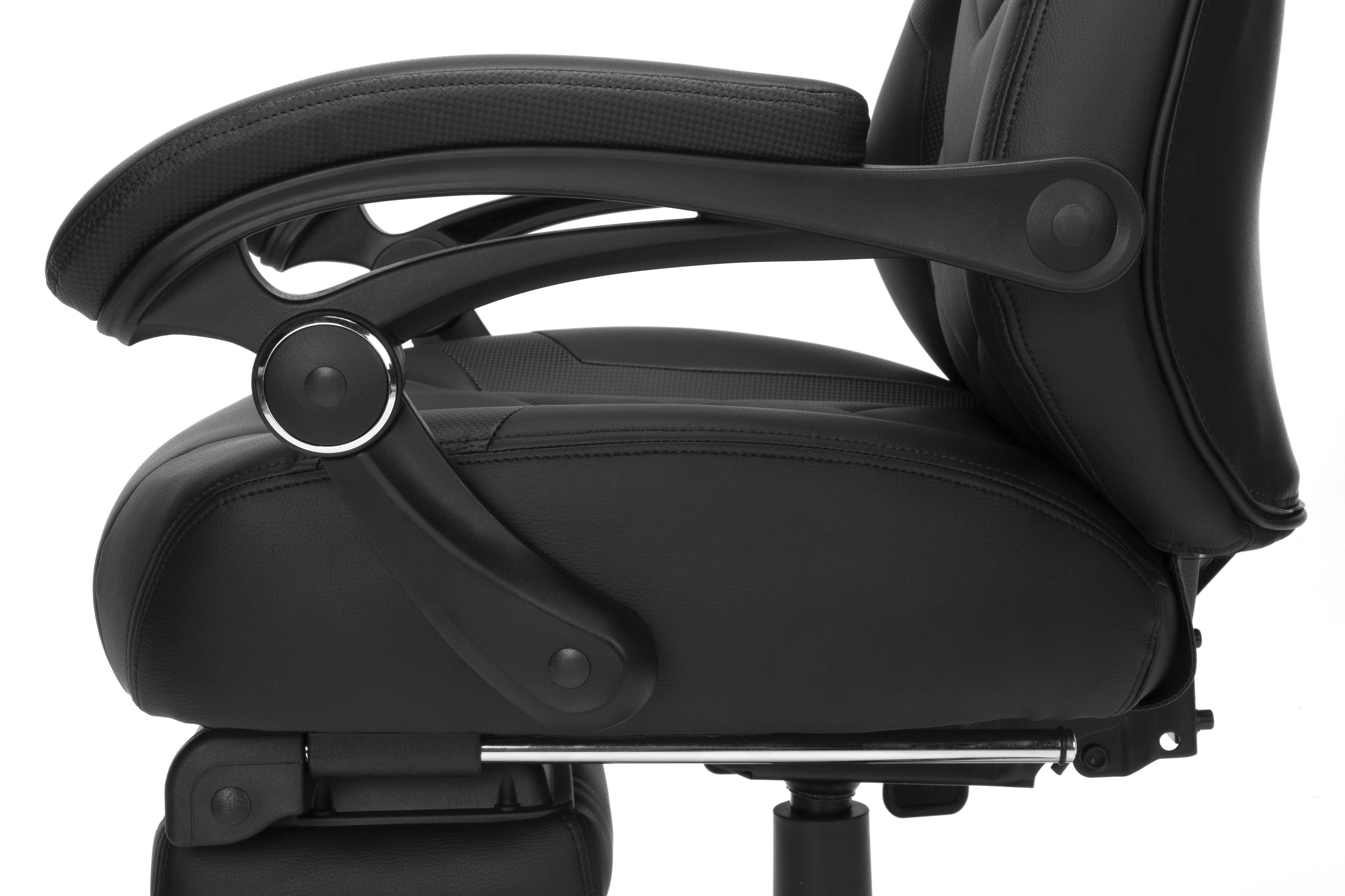 RESPAWN 110 Pro Racing Style Gaming Chair, Reclining Ergonomic Chair with Built-in Footrest, in Black (RSP-110V2-BLK)