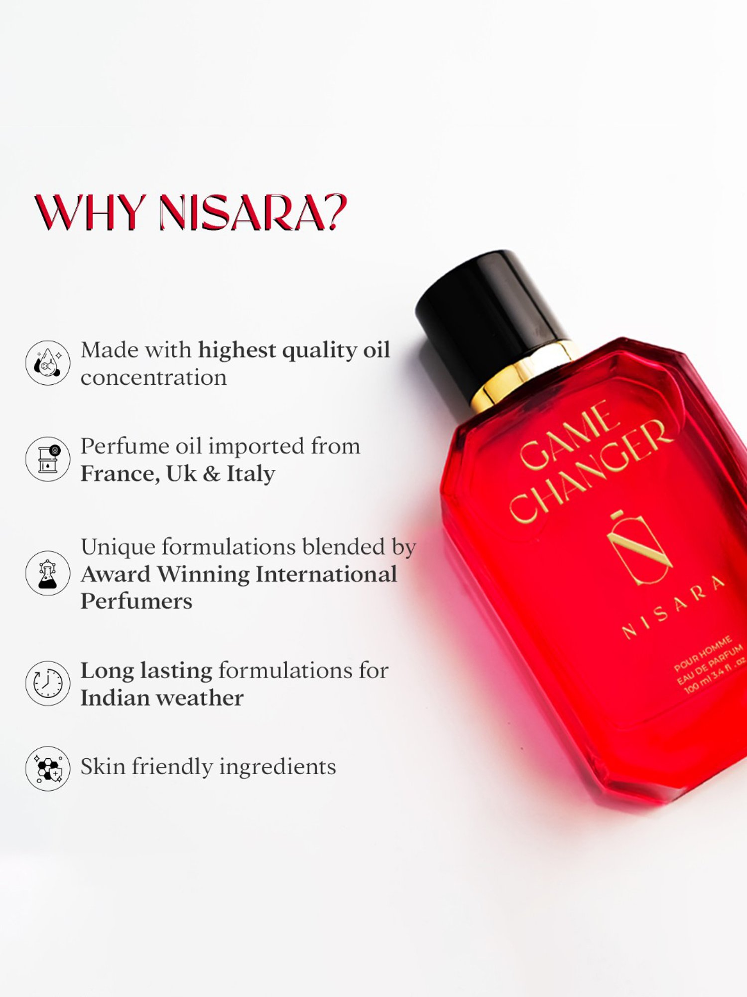 NISARA Game Changer Eau de Parfum for Men - 100 ml