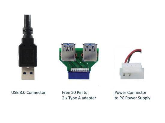 Sedna - All in 1 USB 3.0 Front Panel Internal Card Reader with 3 Port USB 3.0 Hub (3.5")