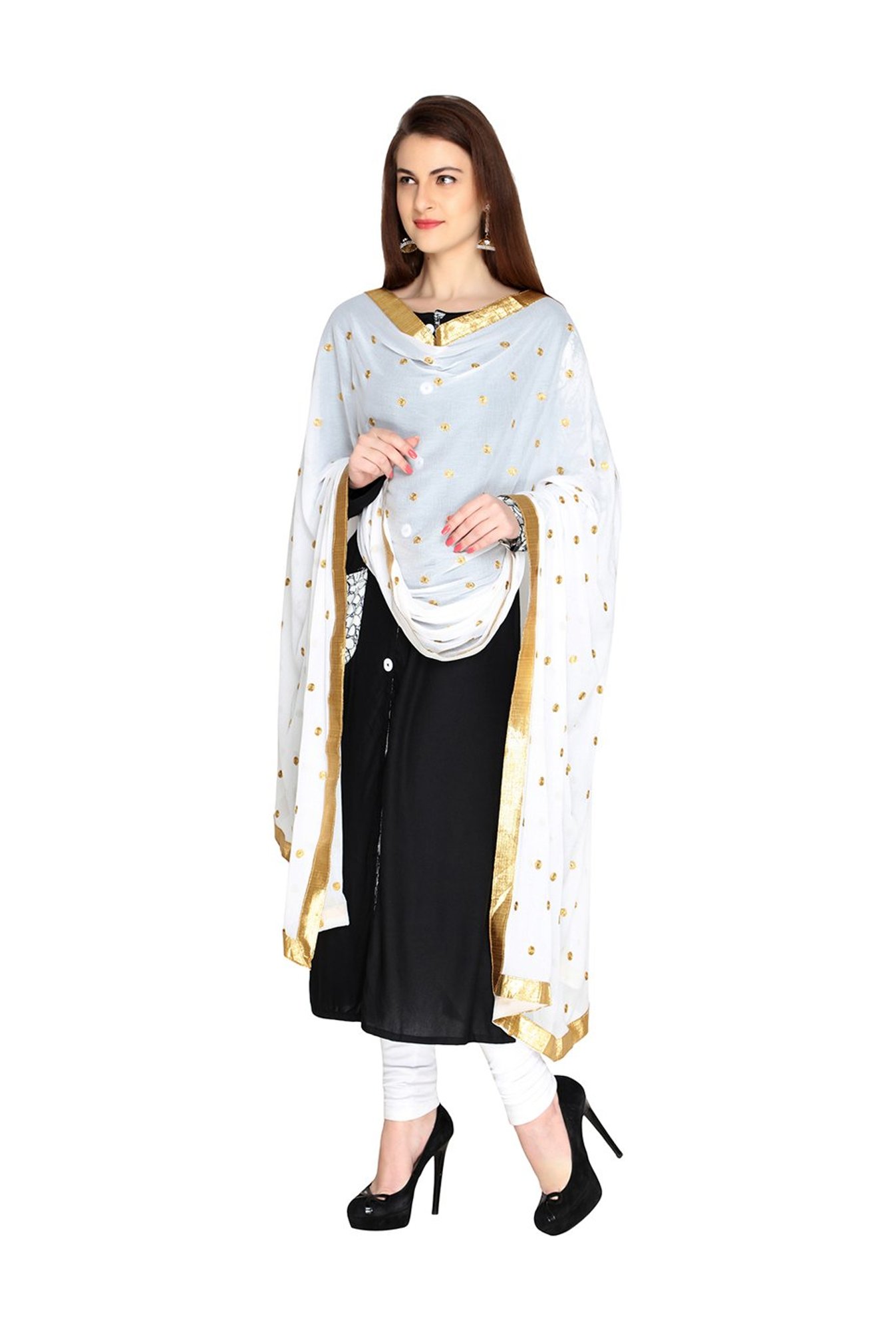Dupatta Bazaar White Dupatta